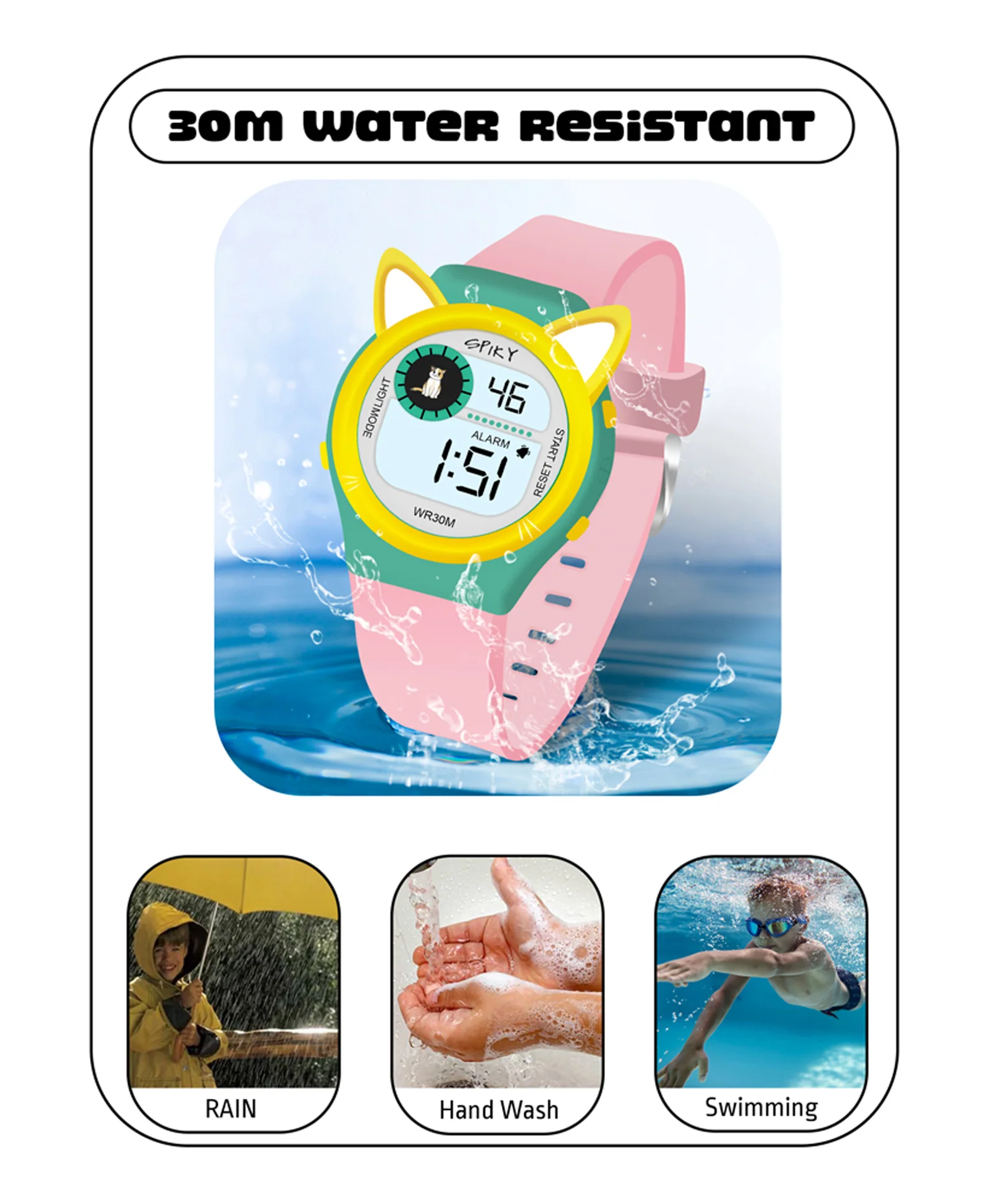 Spiky Eva26 Fun Digital Watch for Kids - Image 27