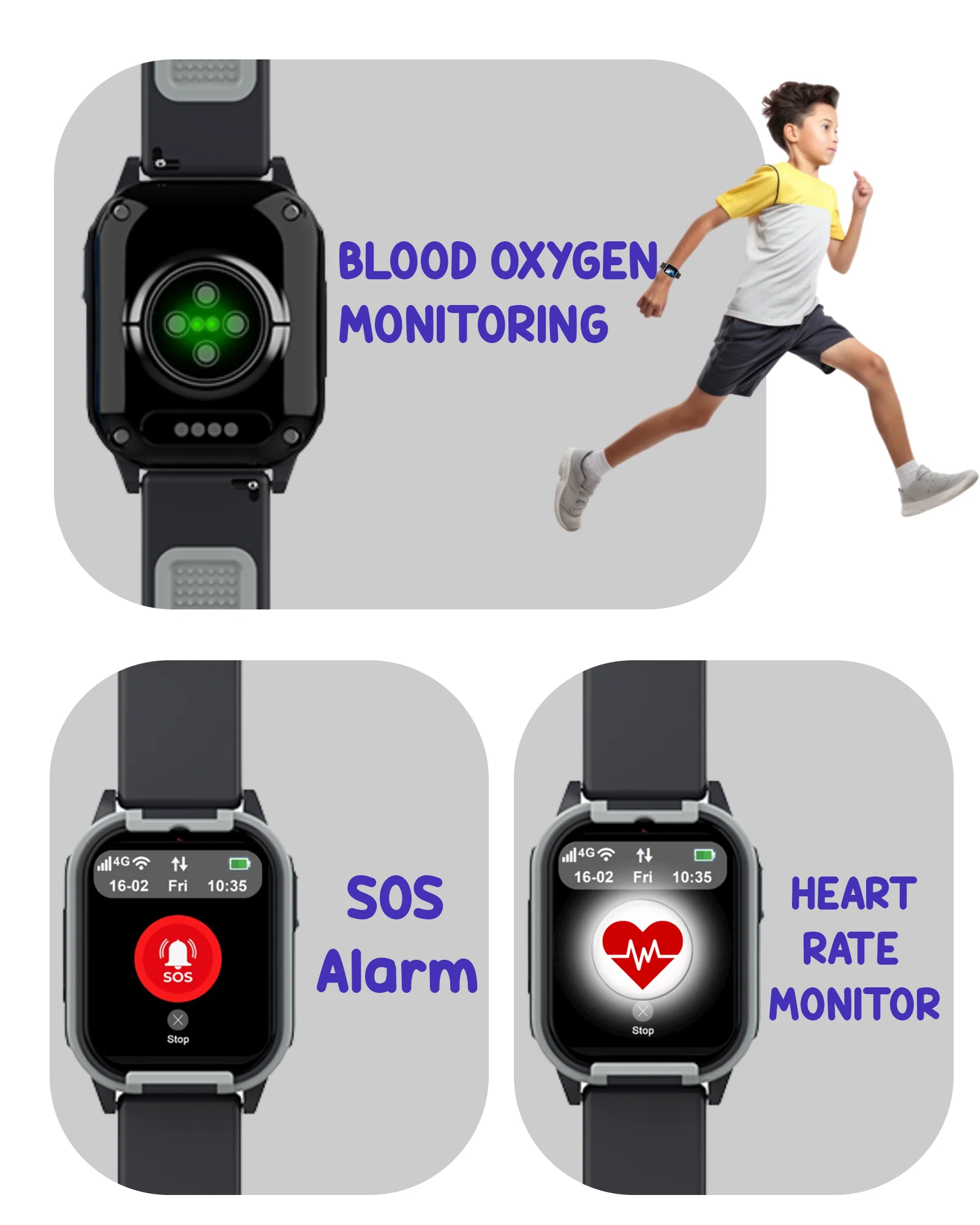 Spiky Gnome 4G Video Calling Smartwatch for Kids with Multi UI - Image 11