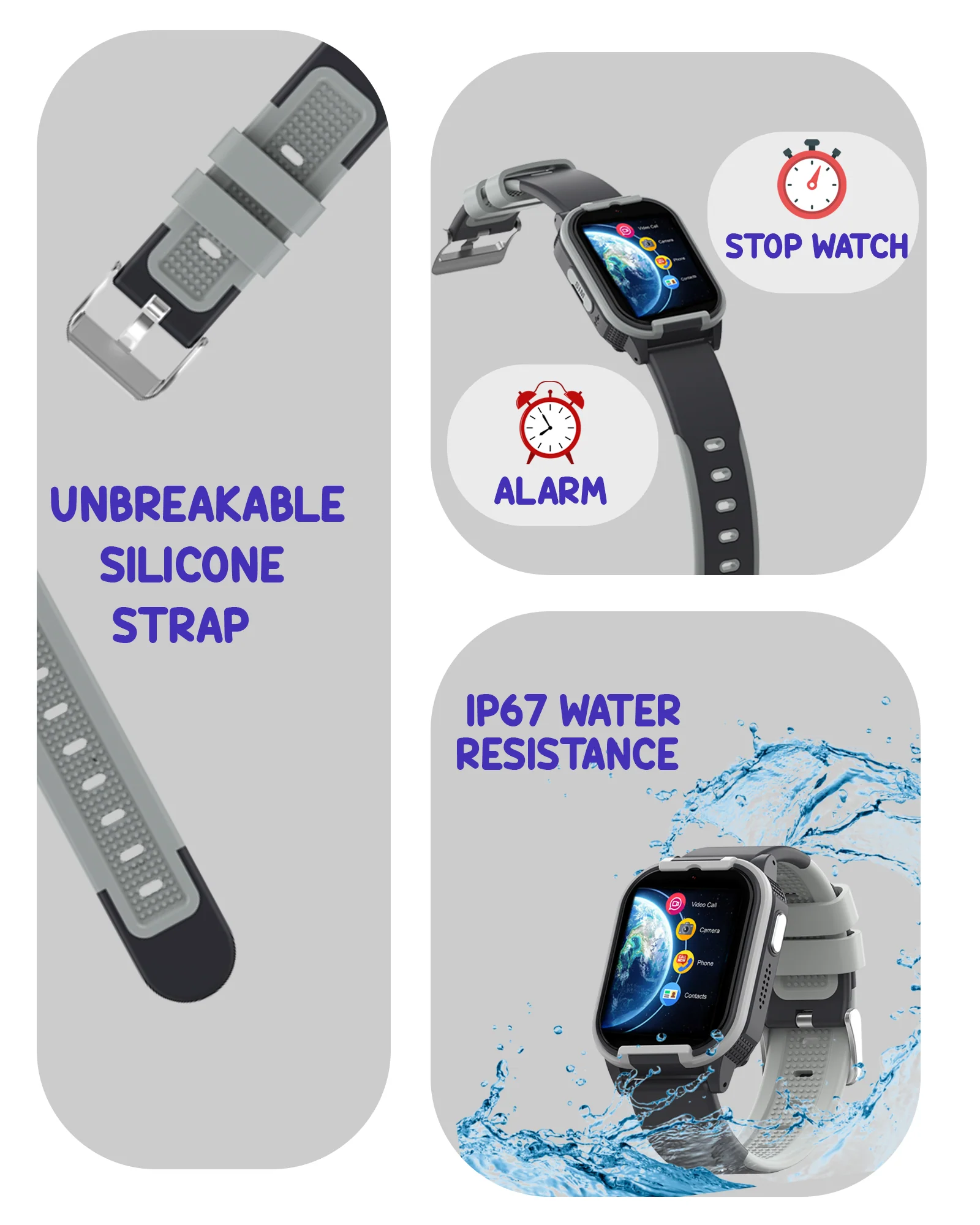 Spiky Gnome 4G Video Calling Smartwatch for Kids with Multi UI - Image 12