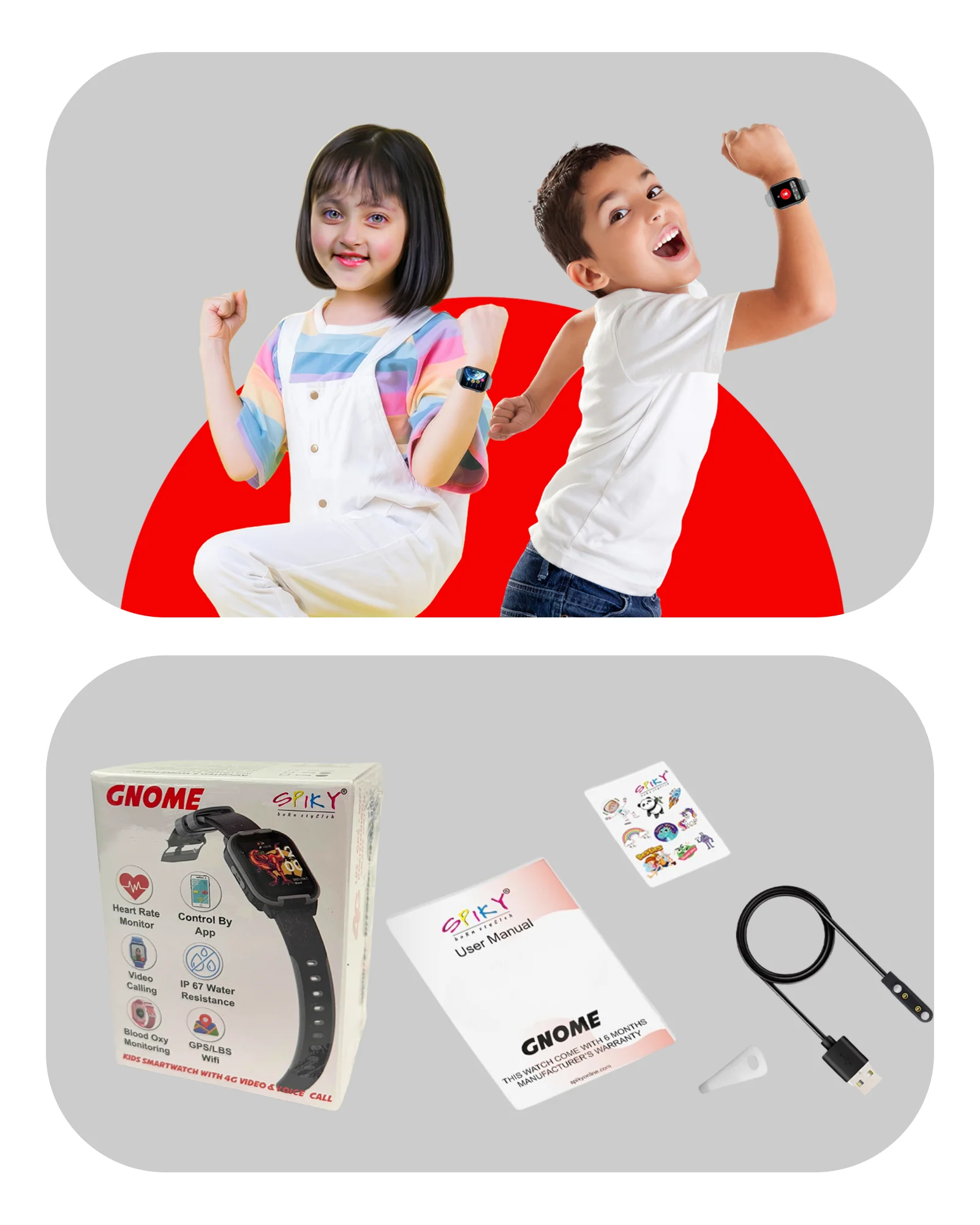 Spiky Gnome 4G Video Calling Smartwatch for Kids with Multi UI - Image 14