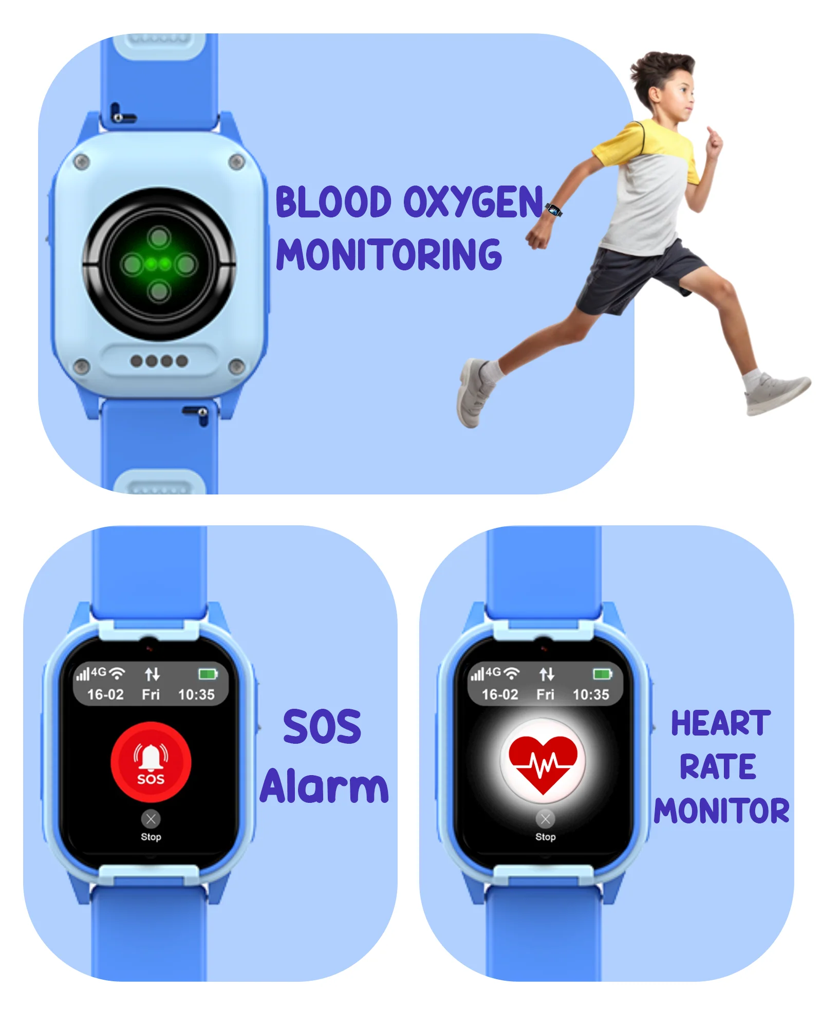 Spiky Gnome 4G Video Calling Smartwatch for Kids with Multi UI - Image 4