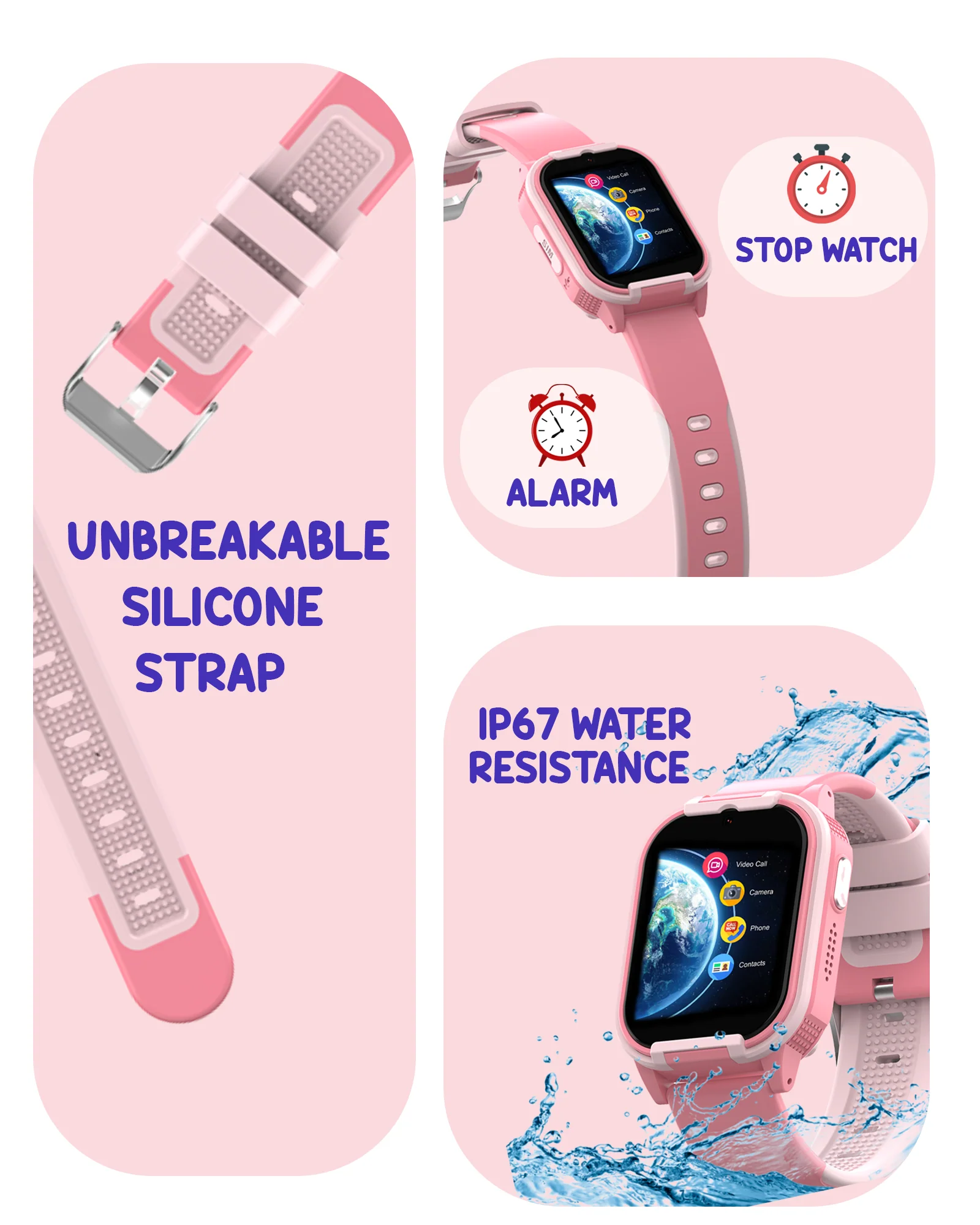 Spiky Gnome 4G Video Calling Smartwatch for Kids with Multi UI - Image 19