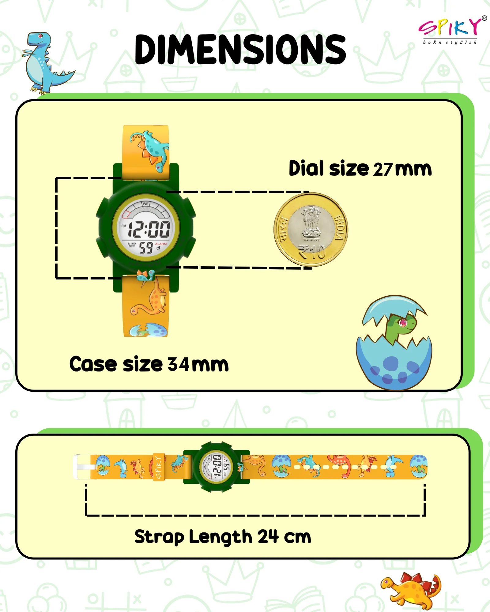 Spiky Multi-functional Digital Sports Watch for Kids Boys and Girls - Image 32
