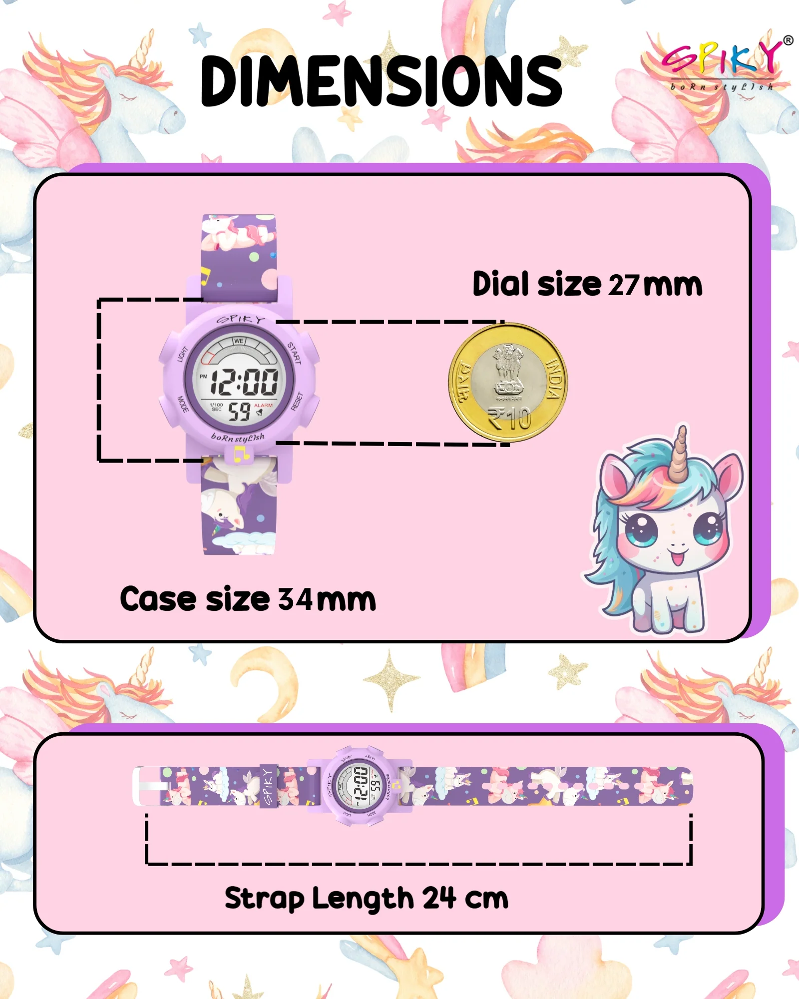 Spiky Multi-functional Digital Sports Watch for Kids Boys and Girls - Image 25