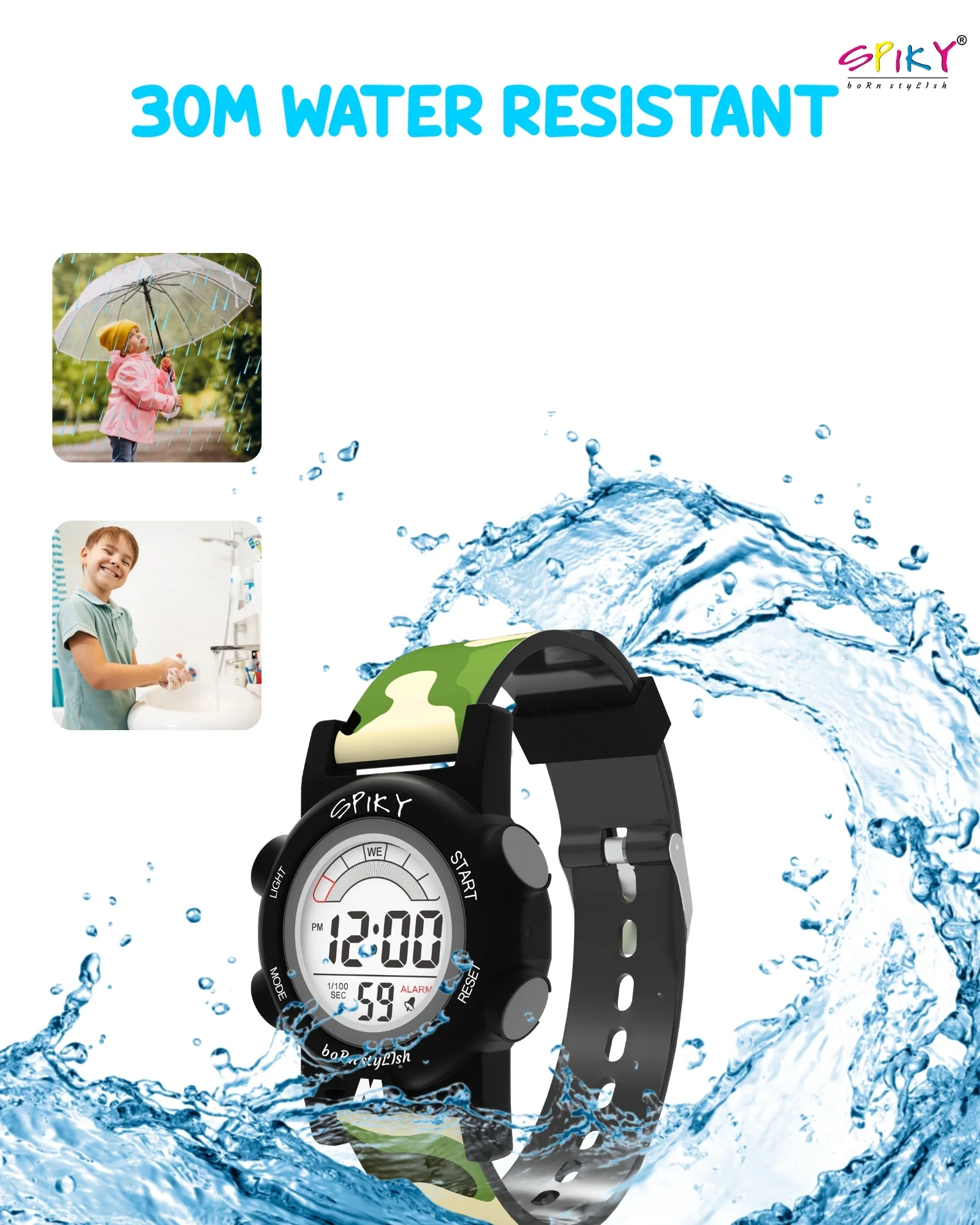 Spiky Multi-functional Digital Sports Watch for Kids Boys and Girls - Image 6