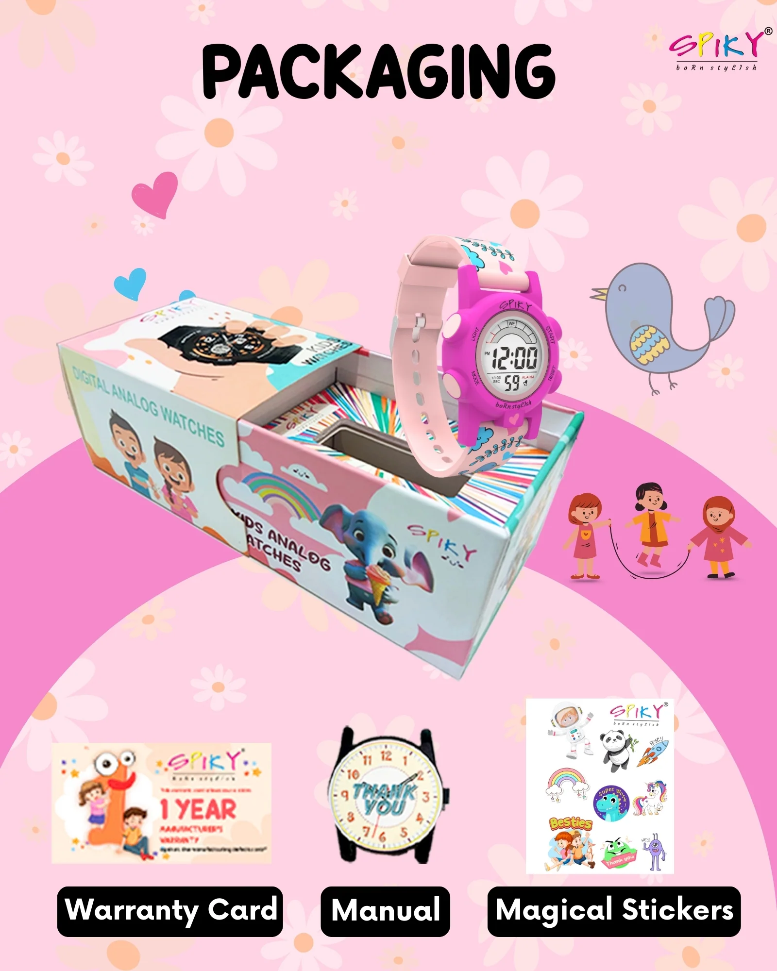 Spiky Multi-functional Digital Sports Watch for Kids Boys and Girls - Image 21