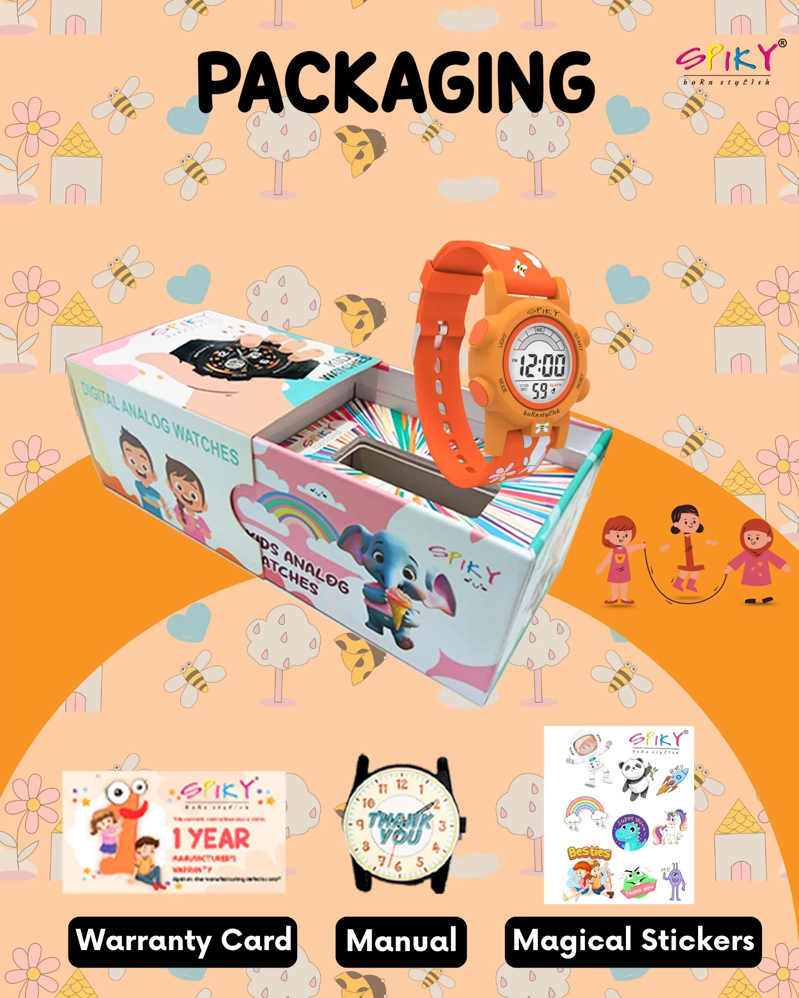 Spiky Multi-functional Digital Sports Watch for Kids Boys and Girls - Image 42