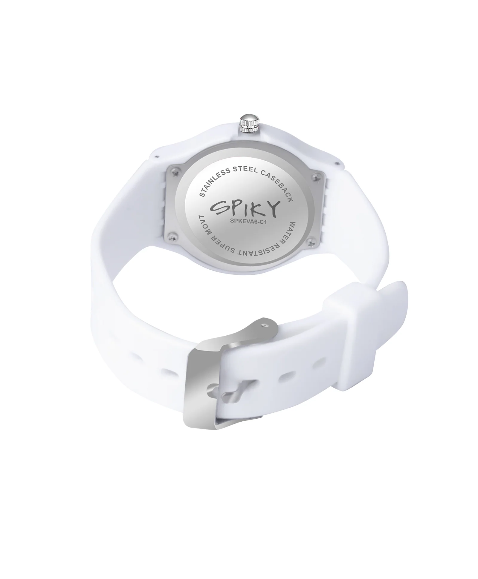 Spiky Eva4 Round Analogue Kids Watch - Black - Image 18