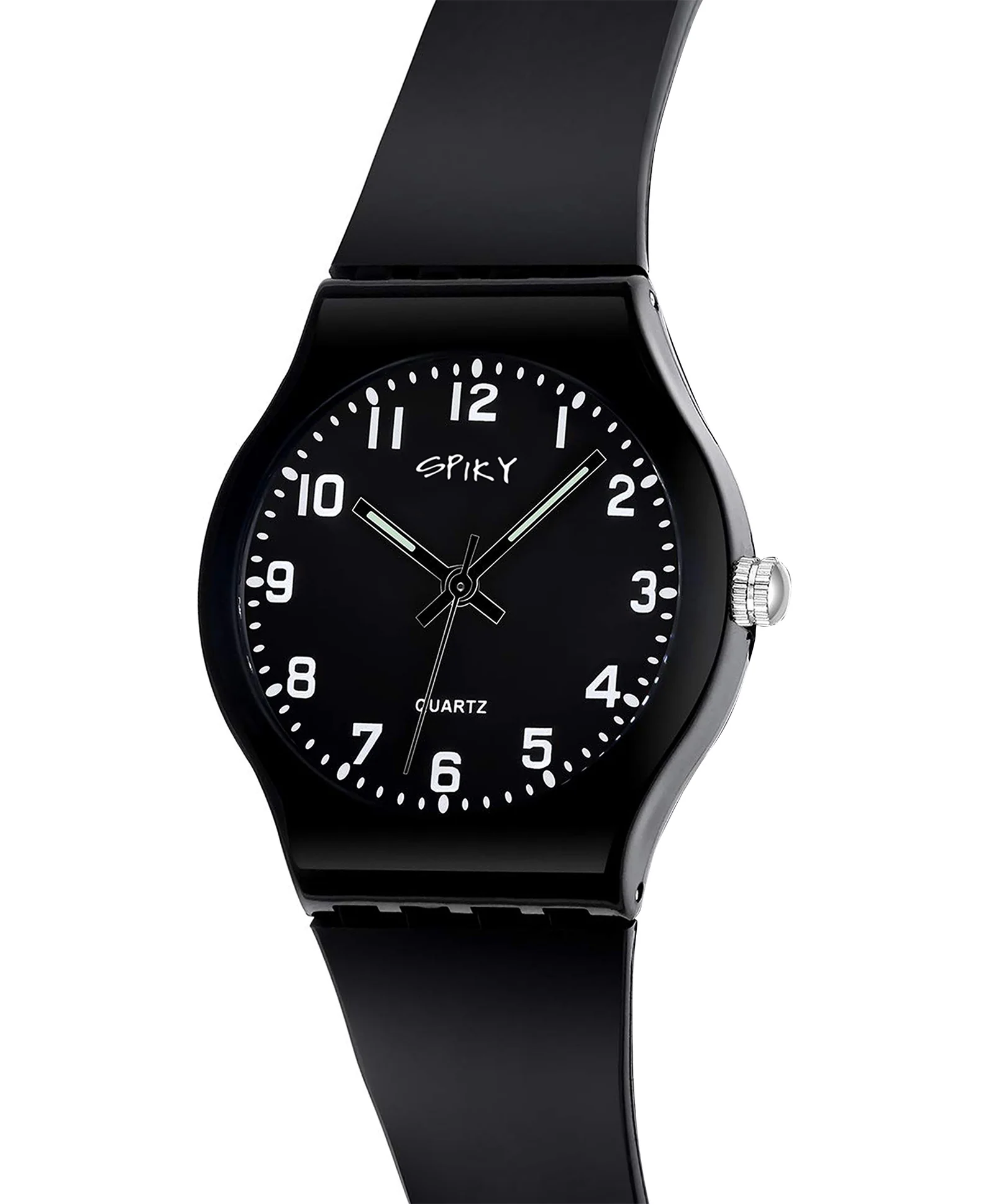 Spiky Eva4 Round Analogue Kids Watch - Black - Image 3