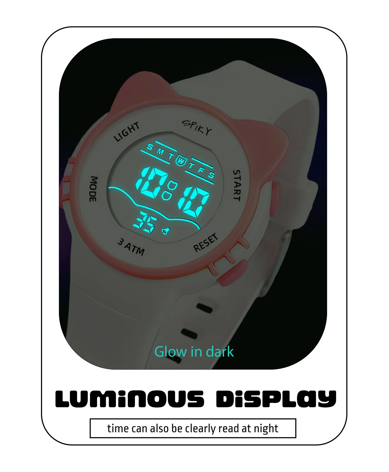 Spiky Eva12 Cat Shaped Sports Digital Watch - Image 16