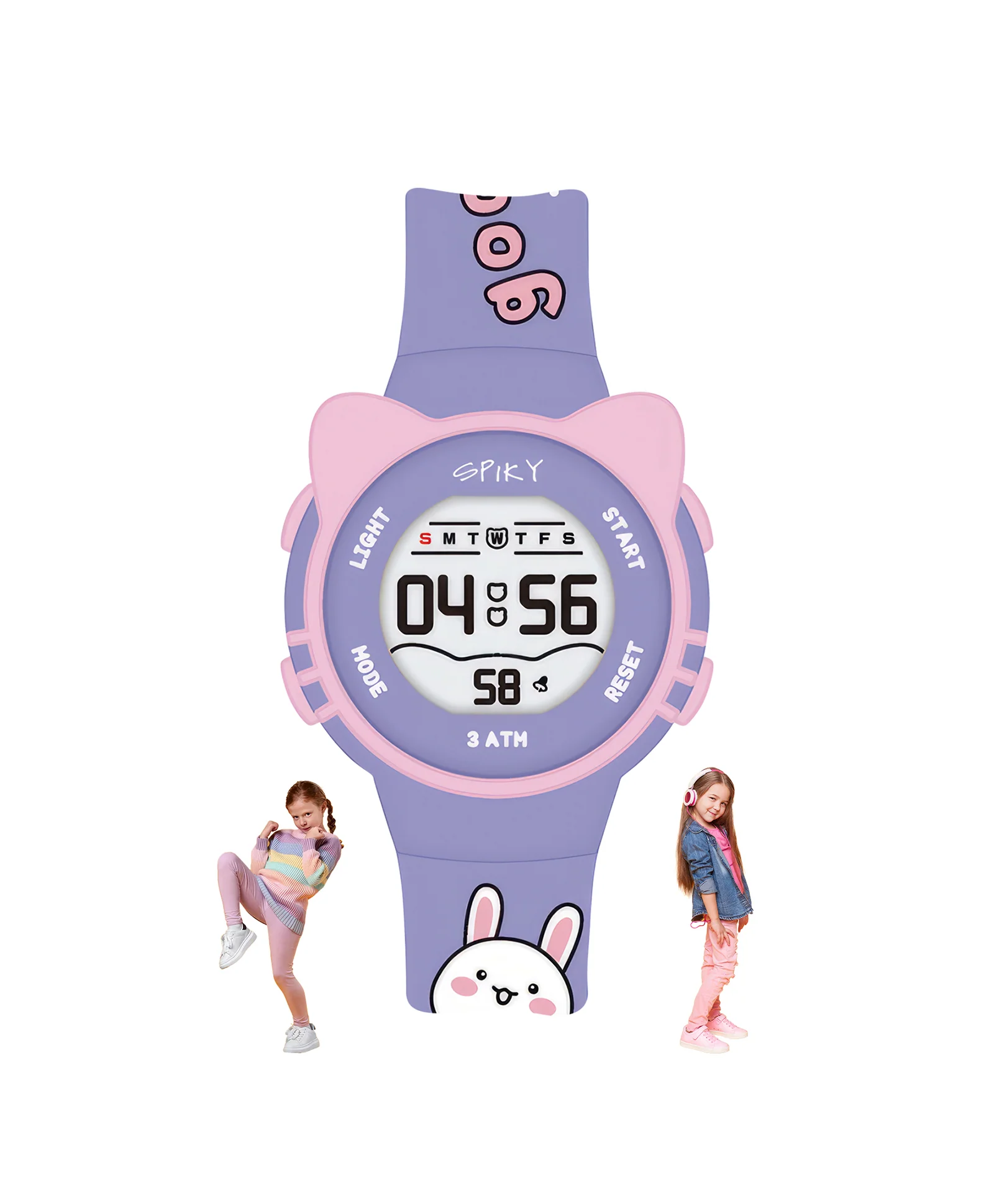 Spiky Eva17 Round Cat Shaped Digital Watch - Image 14