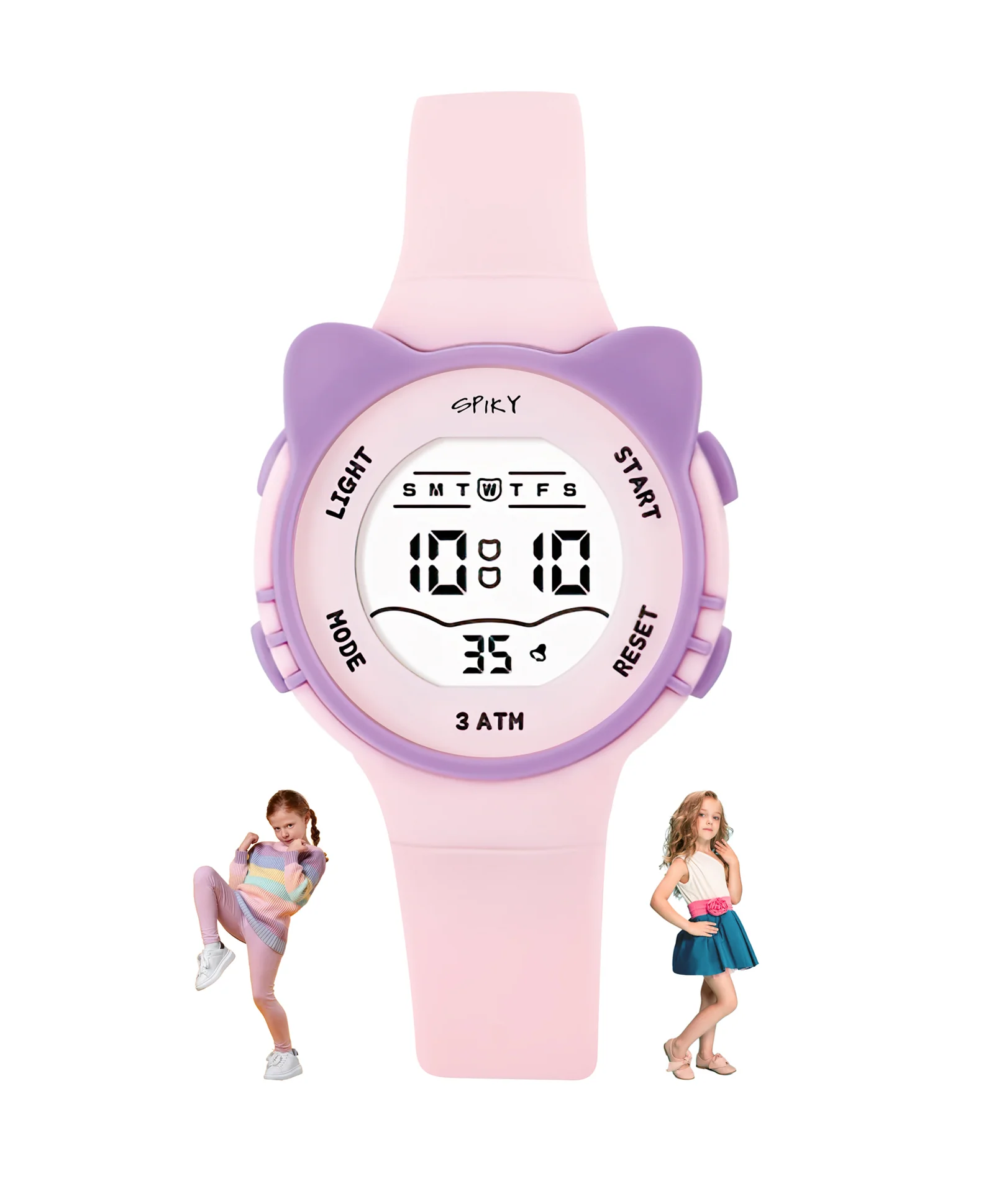 Spiky Eva12 Cat Shaped Sports Digital Watch - Image 14