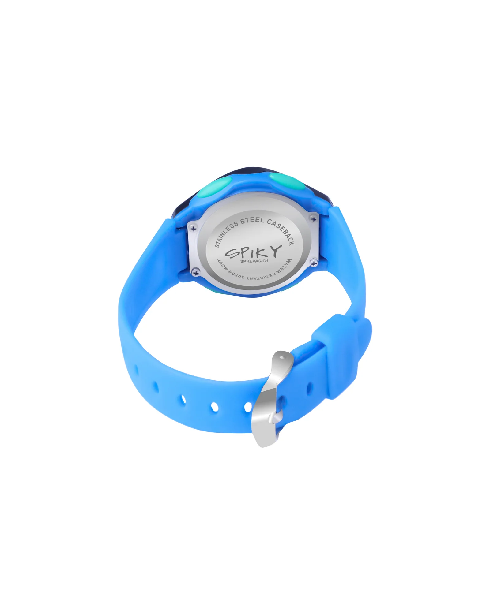Spiky Eva2 Round Digital Kids Sports Watch - Blue - Image 10