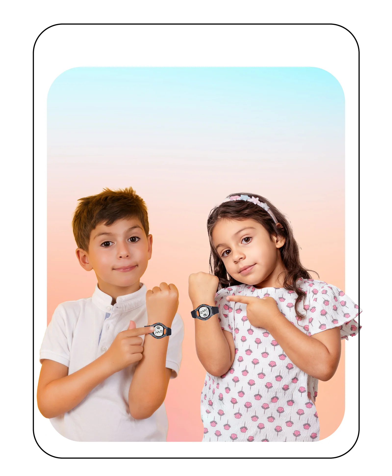 Spiky Eva2 Round Digital Kids Sports Watch - Blue - Image 16