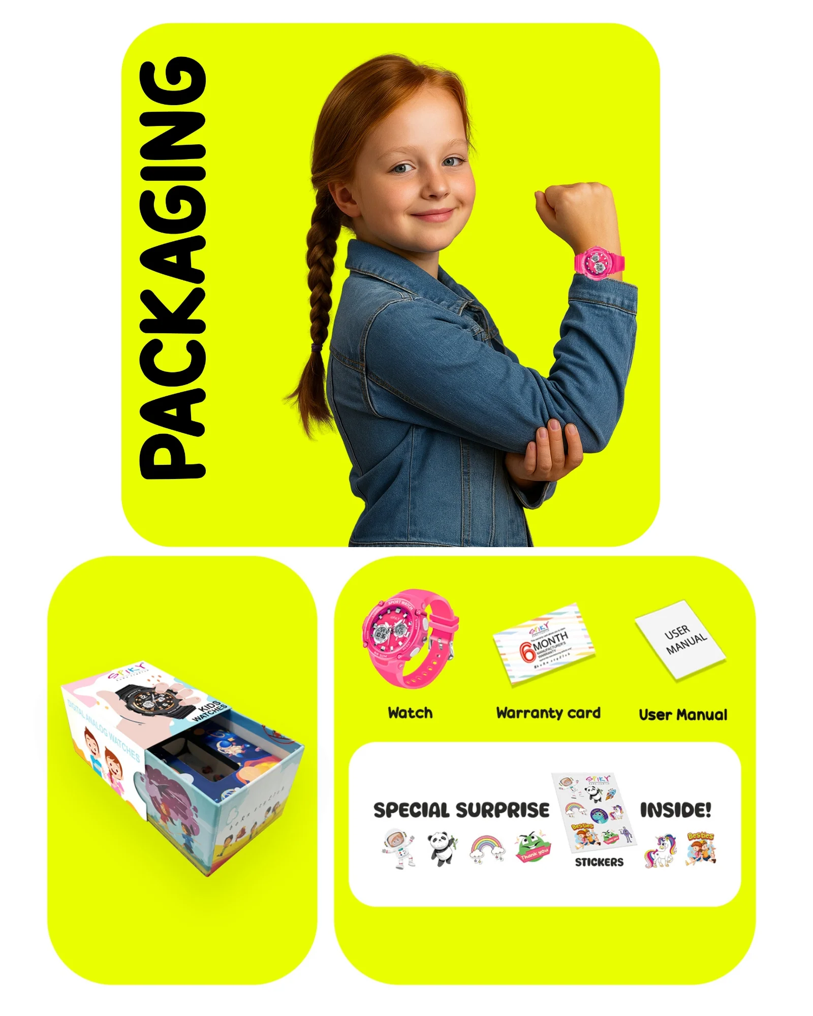 Spiky Eva29 Round Digital Sports Diving Watch - Image 13