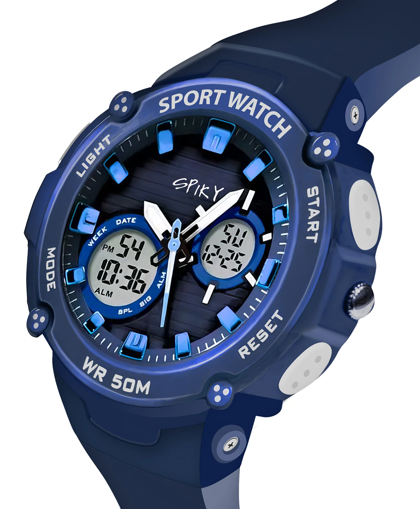 Spiky Eva29 Round Digital Sports Diving Watch - Image 20