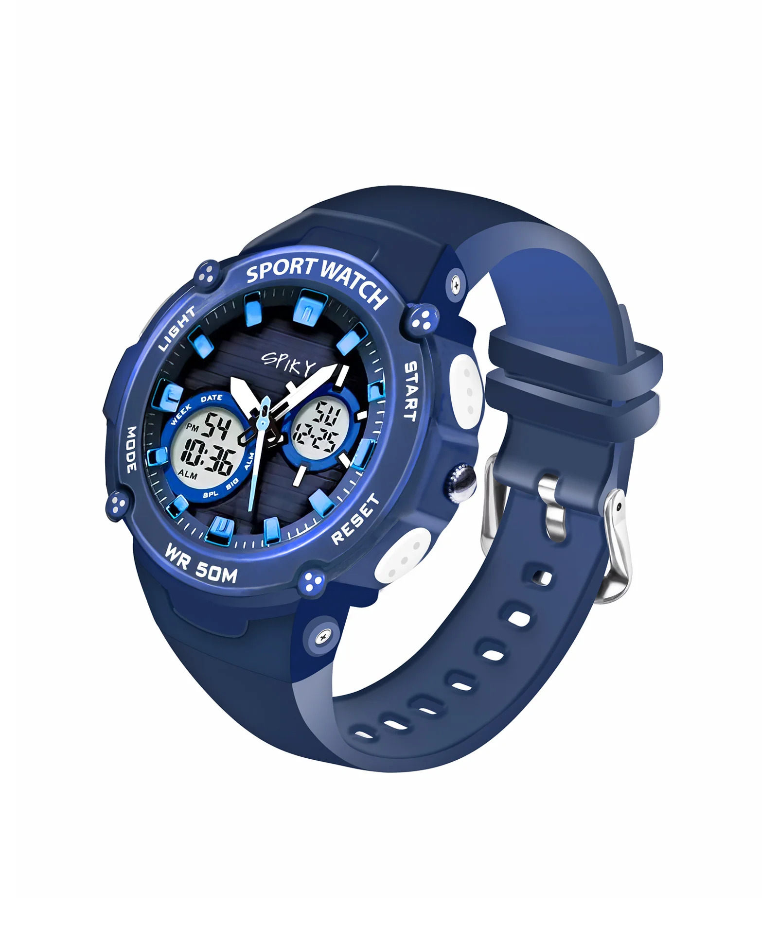 Spiky Eva29 Round Digital Sports Diving Watch - Image 25