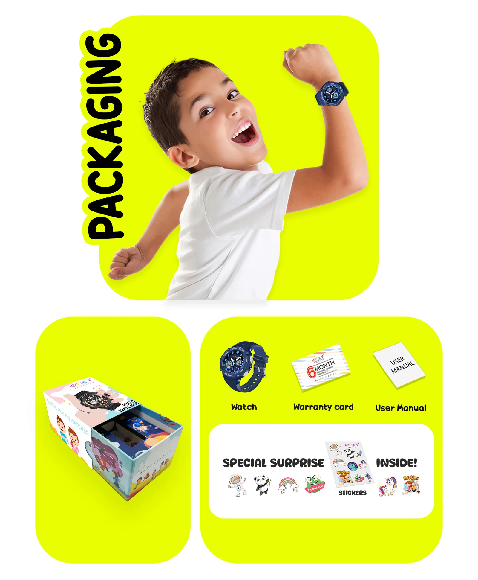 Spiky Eva29 Round Digital Sports Diving Watch - Image 26