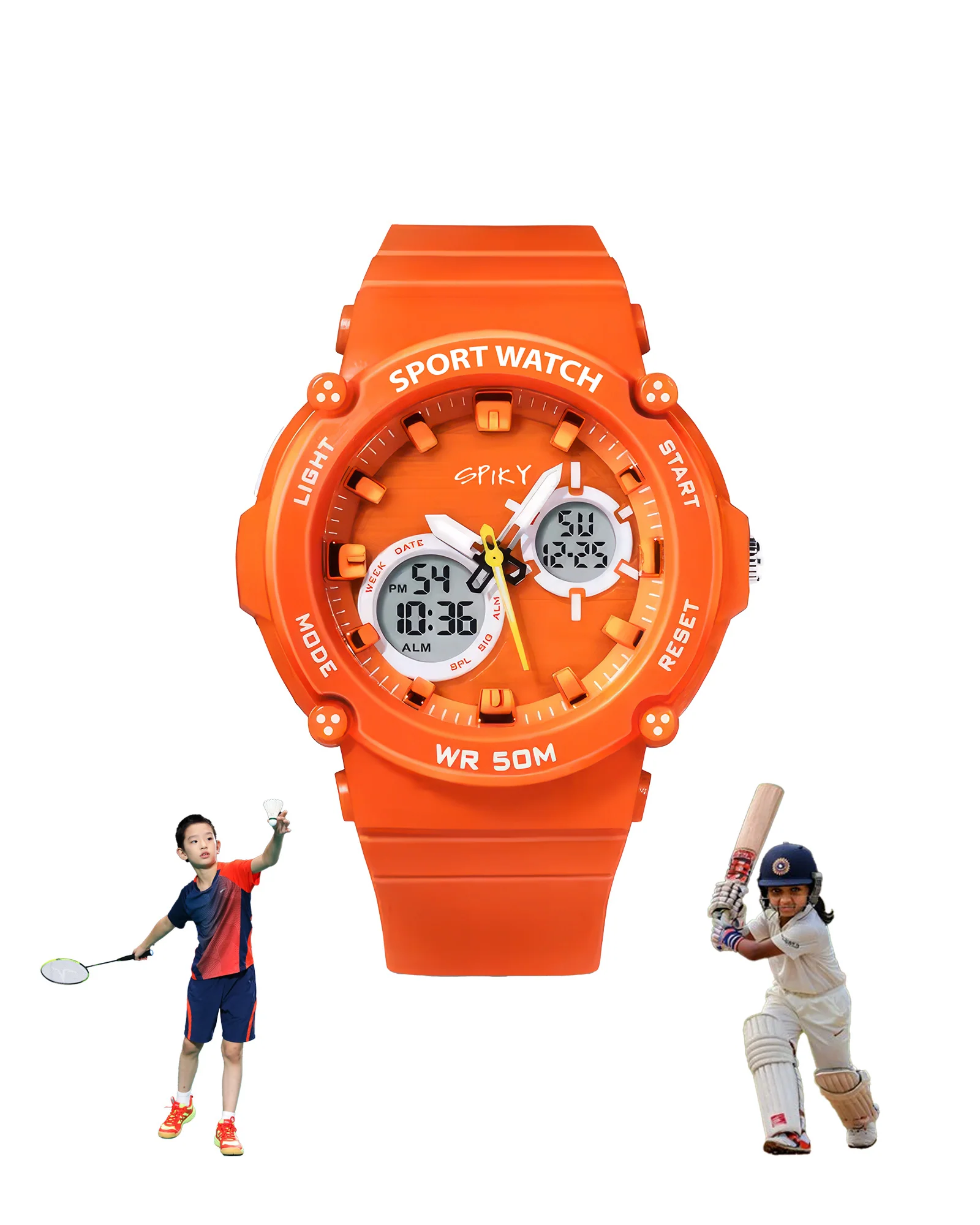 Spiky Eva29 Round Digital Sports Diving Watch - Image 27