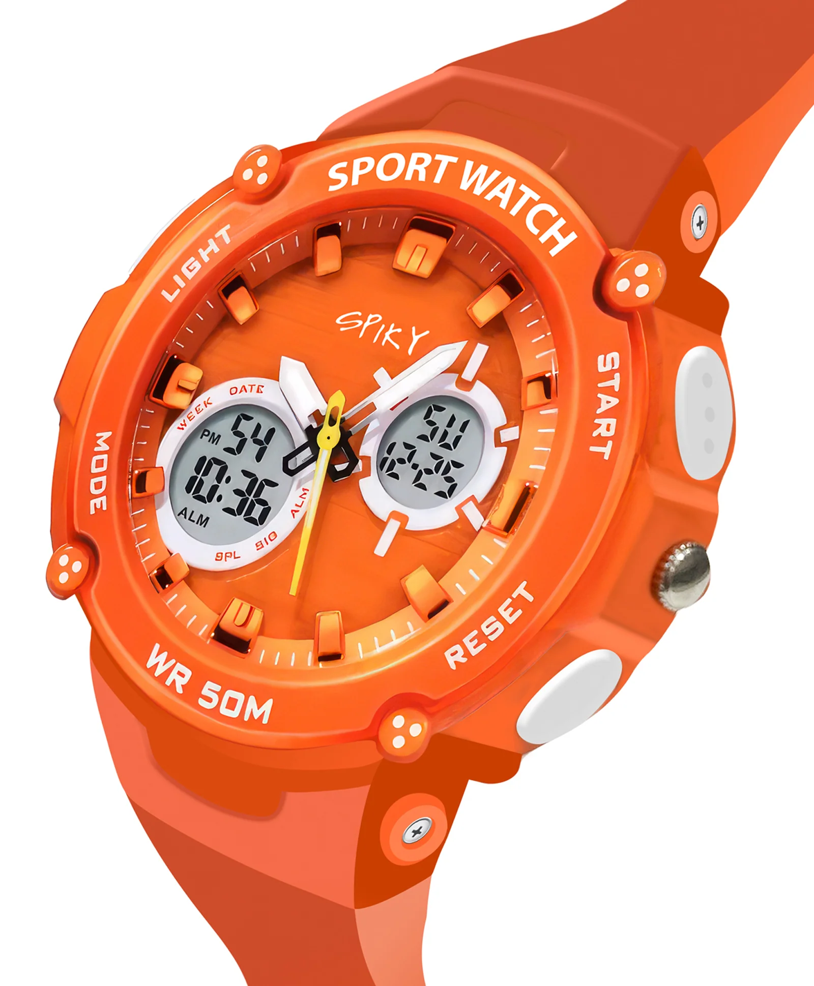 Spiky Eva29 Round Digital Sports Diving Watch - Image 33