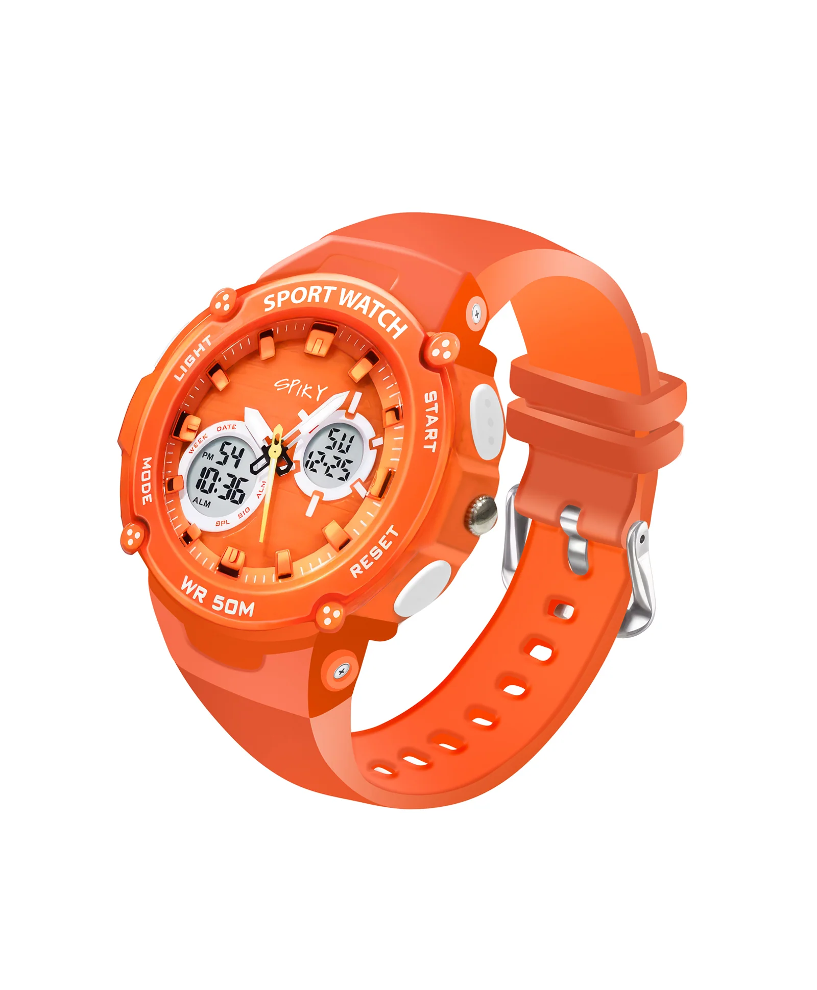 Spiky Eva29 Round Digital Sports Diving Watch - Image 38