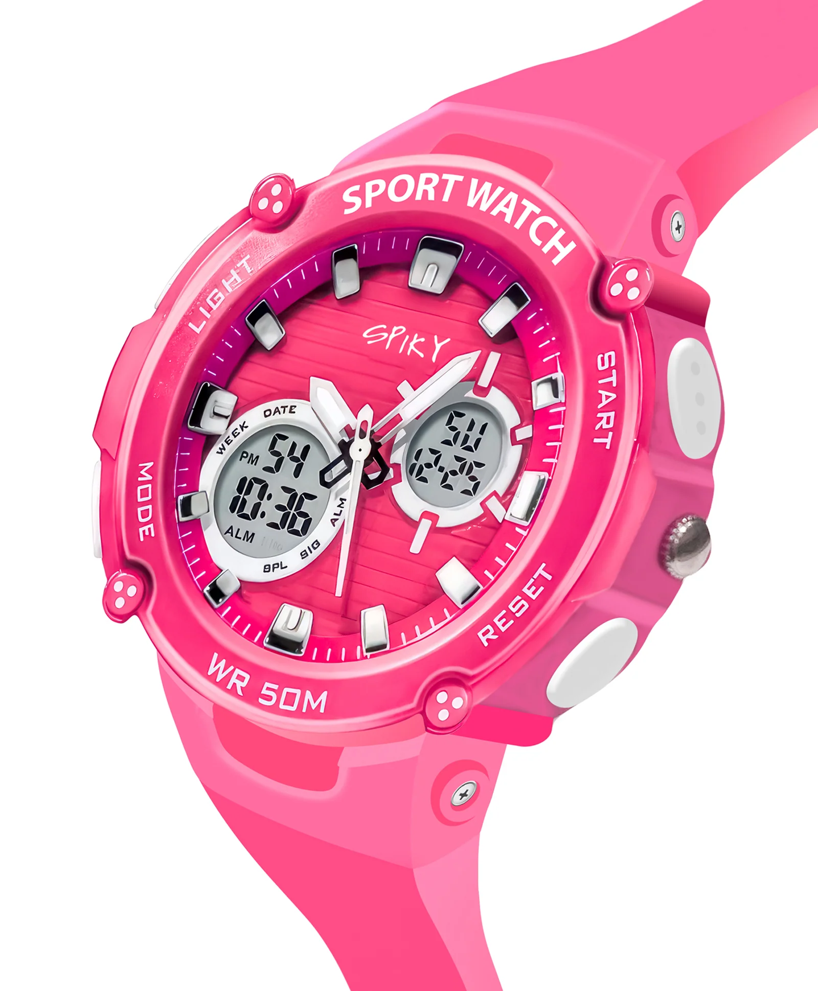 Spiky Eva29 Round Digital Sports Diving Watch - Image 7
