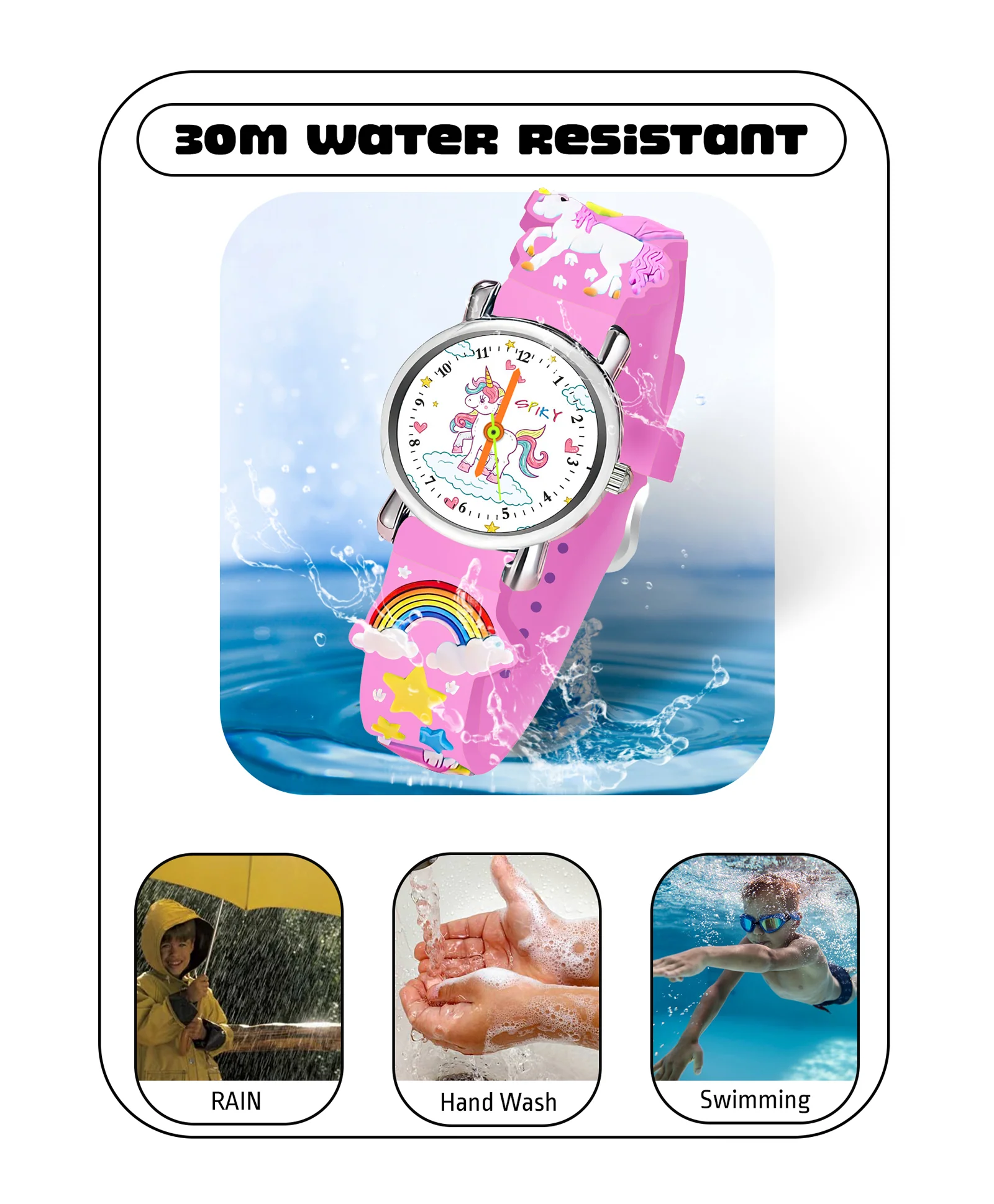 Spiky Eva9 Round Unicorn Strap Analog Watch - Image 26