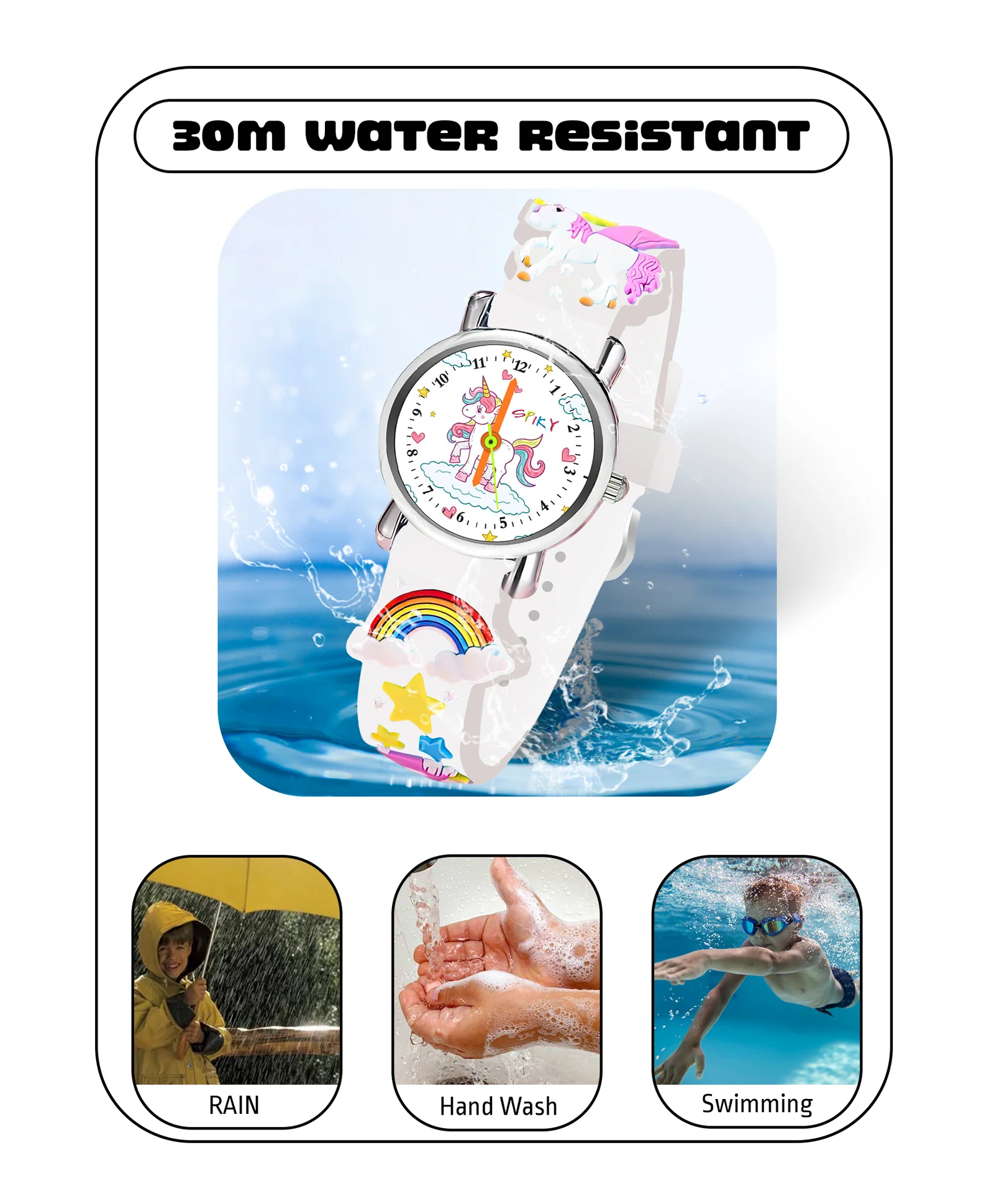 Spiky Eva9 Round Unicorn Strap Analog Watch - Image 37