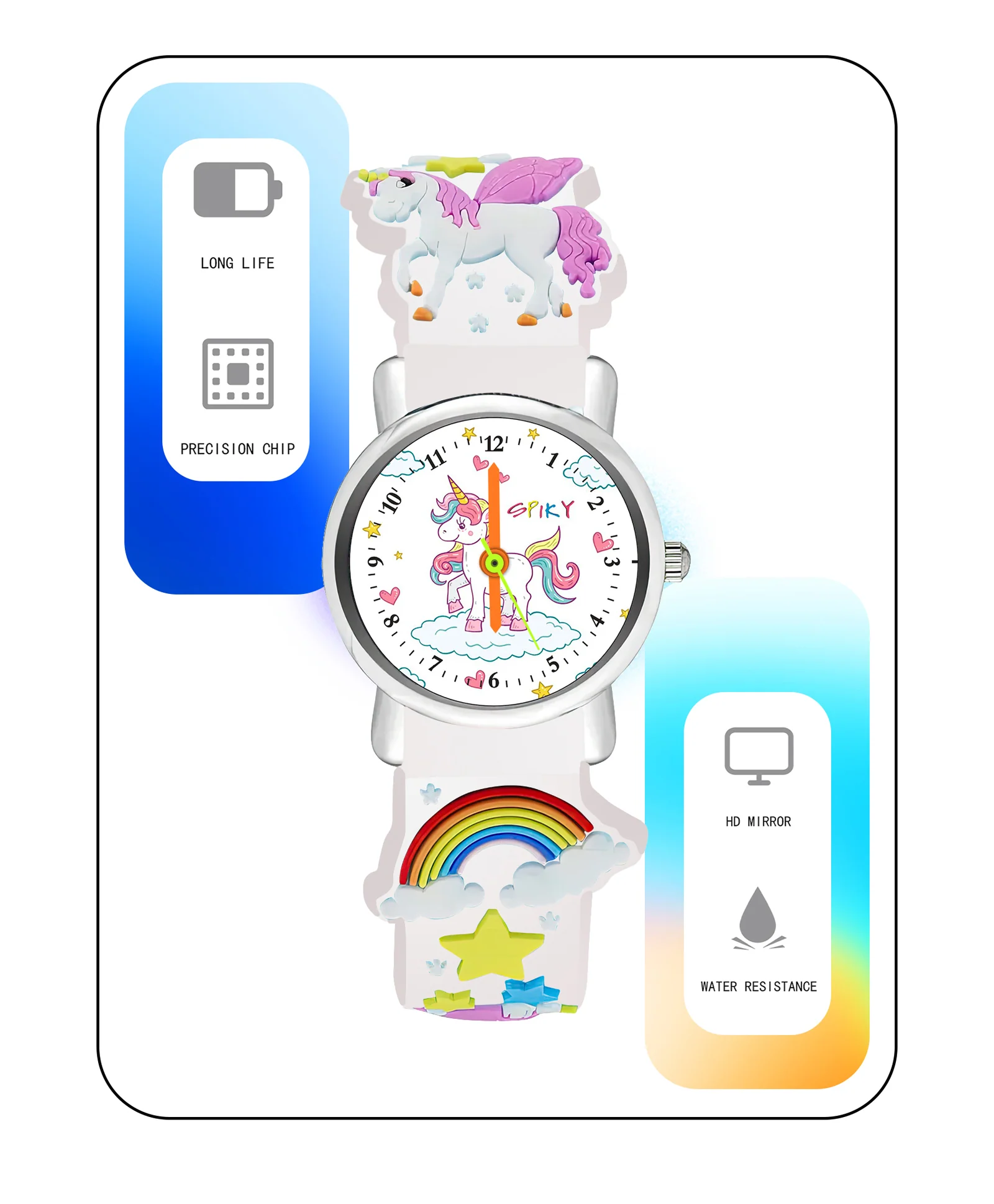 Spiky Eva9 Round Unicorn Strap Analog Watch - Image 38