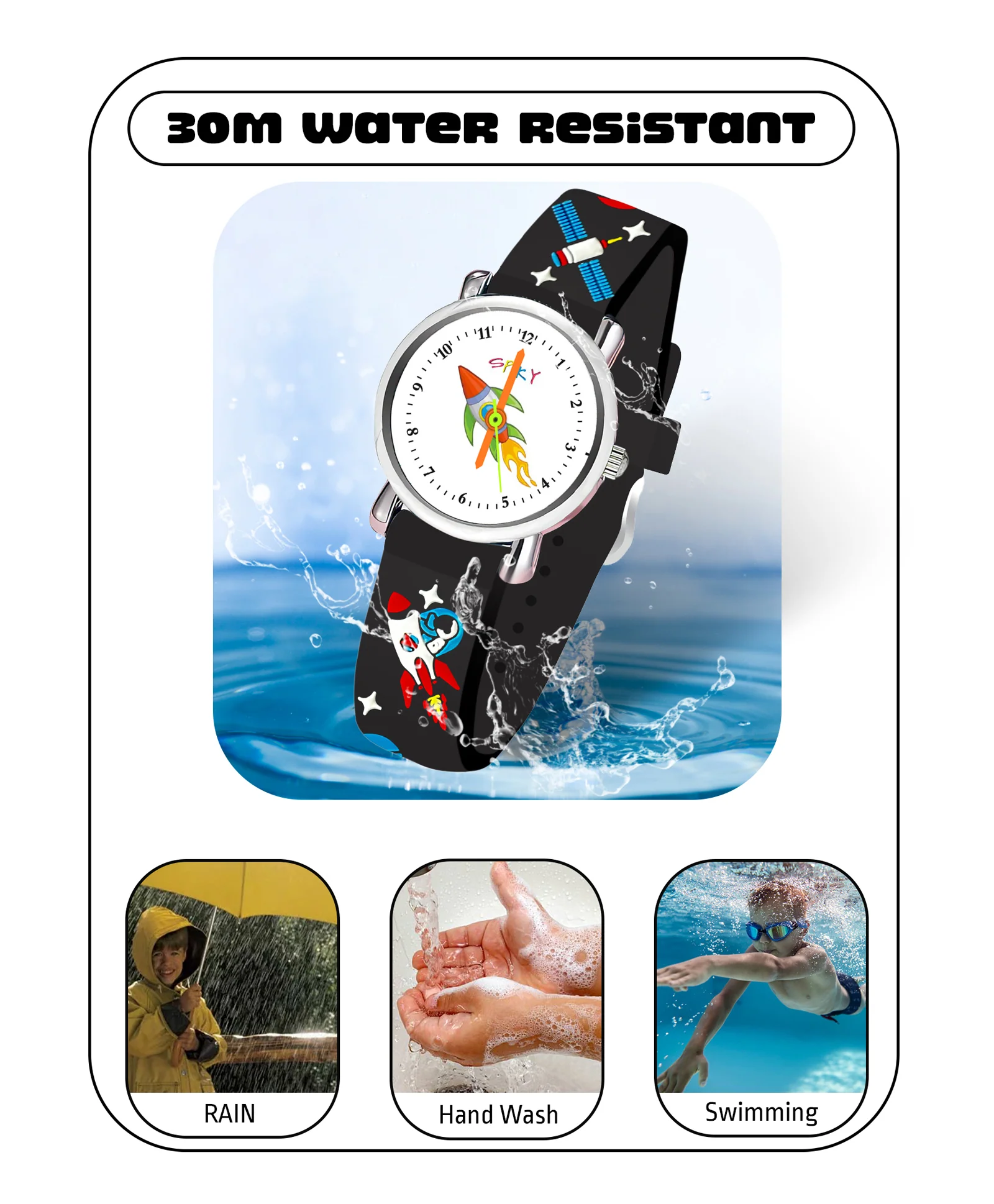 Spiky Eva9 Round Unicorn Strap Analog Watch - Image 5