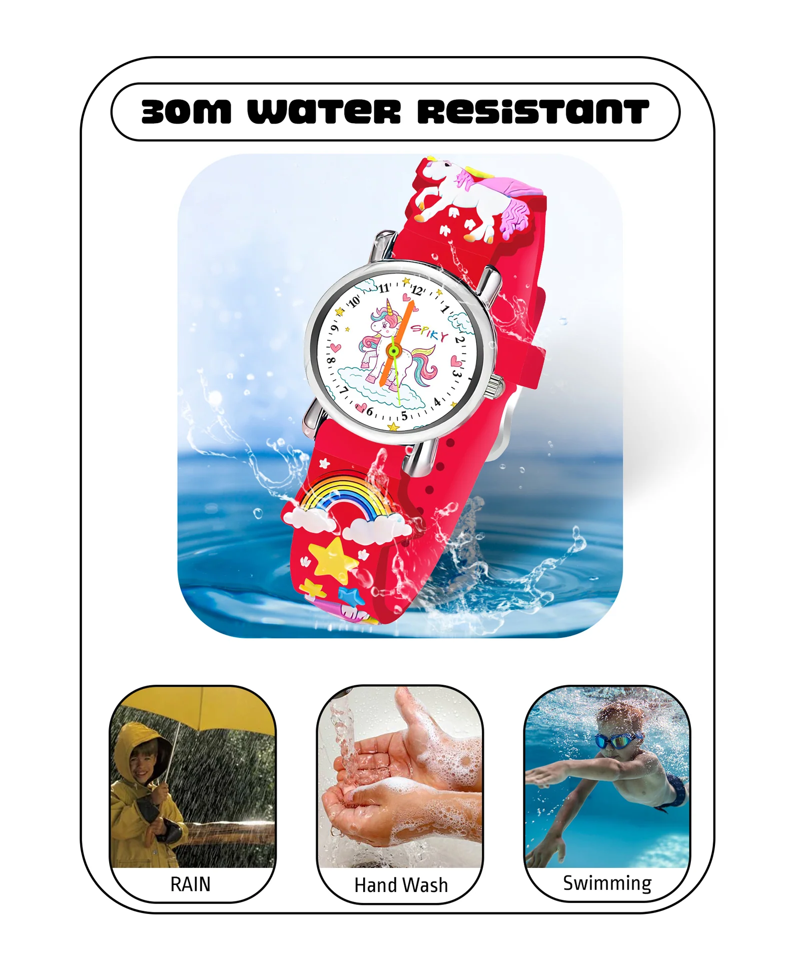 Spiky Eva9 Round Unicorn Strap Analog Watch - Image 47