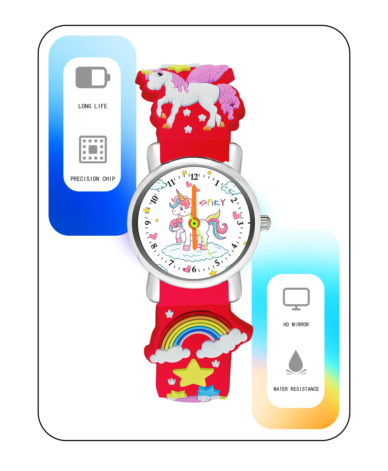 Spiky Eva9 Round Unicorn Strap Analog Watch - Image 48