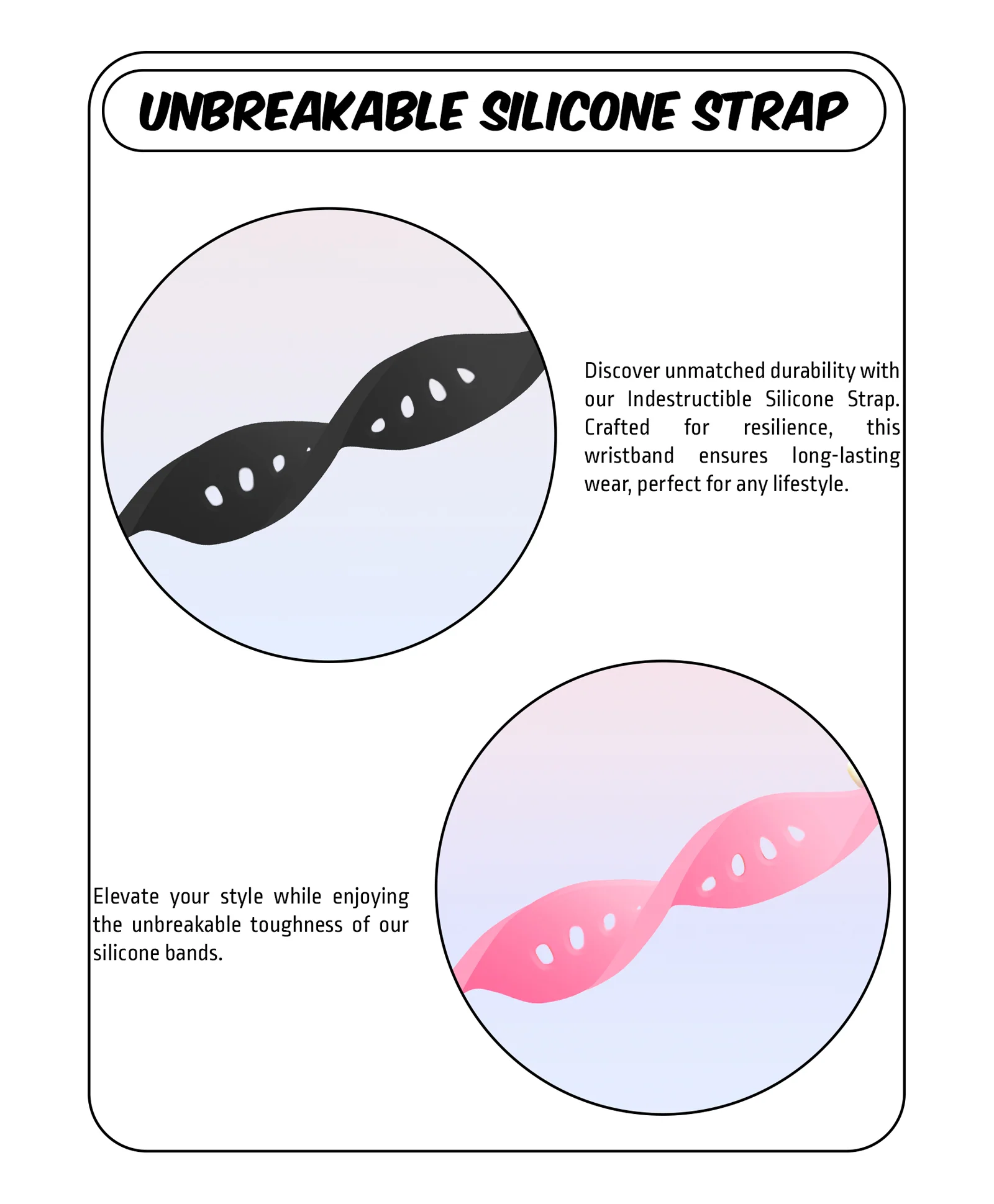 Spiky Round Unicorn Strap Analog Watch Combo - Image 8