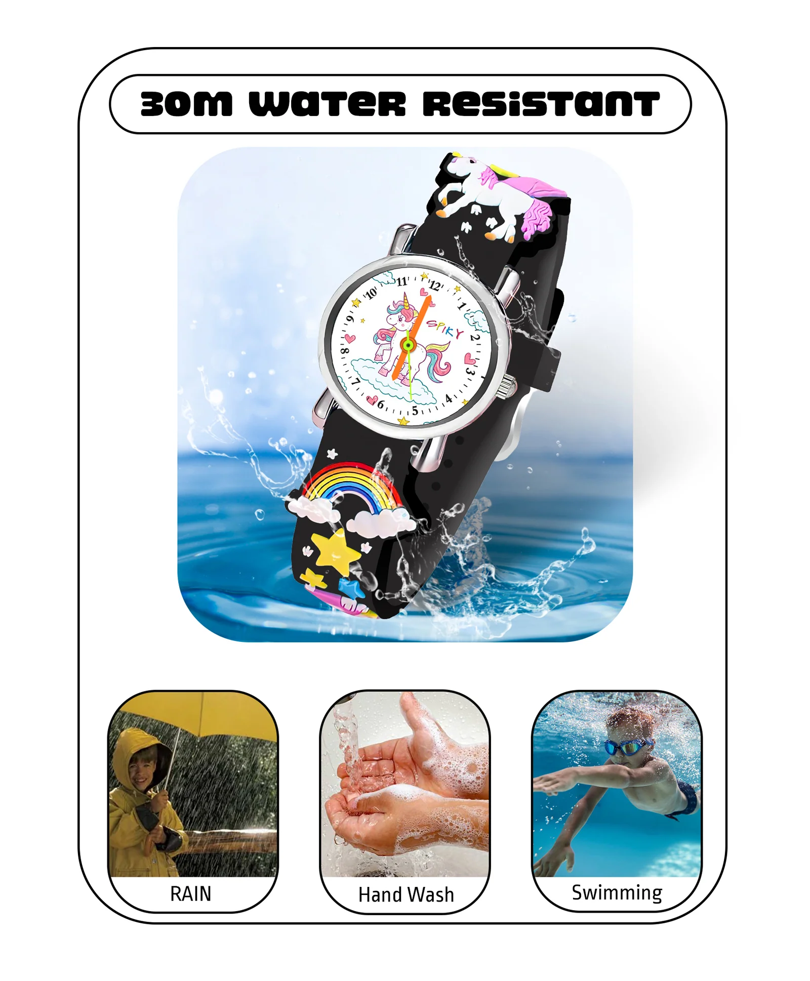 Spiky Eva9 Round Unicorn Strap Analog Watch - Image 27