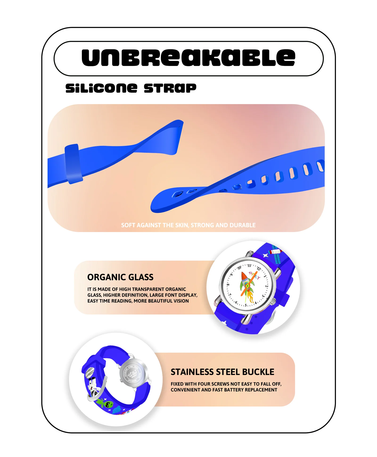 Spiky Eva9 Round Unicorn Strap Analog Watch - Image 60