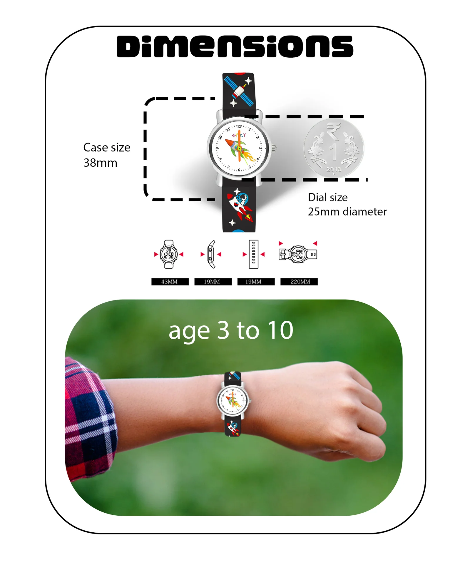 Spiky Eva9 Round Unicorn Strap Analog Watch - Image 65