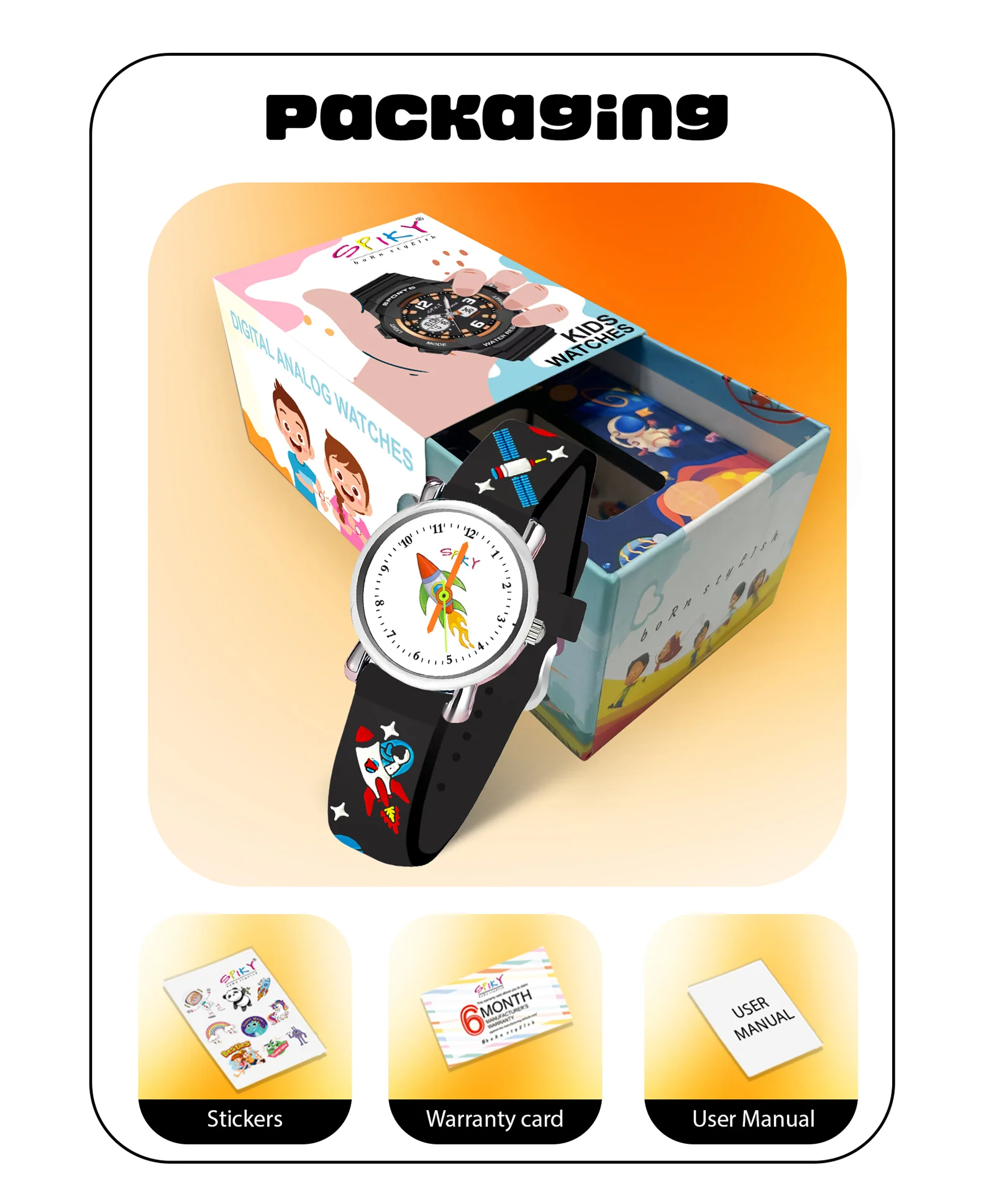 Spiky Eva9 Round Unicorn Strap Analog Watch - Image 72