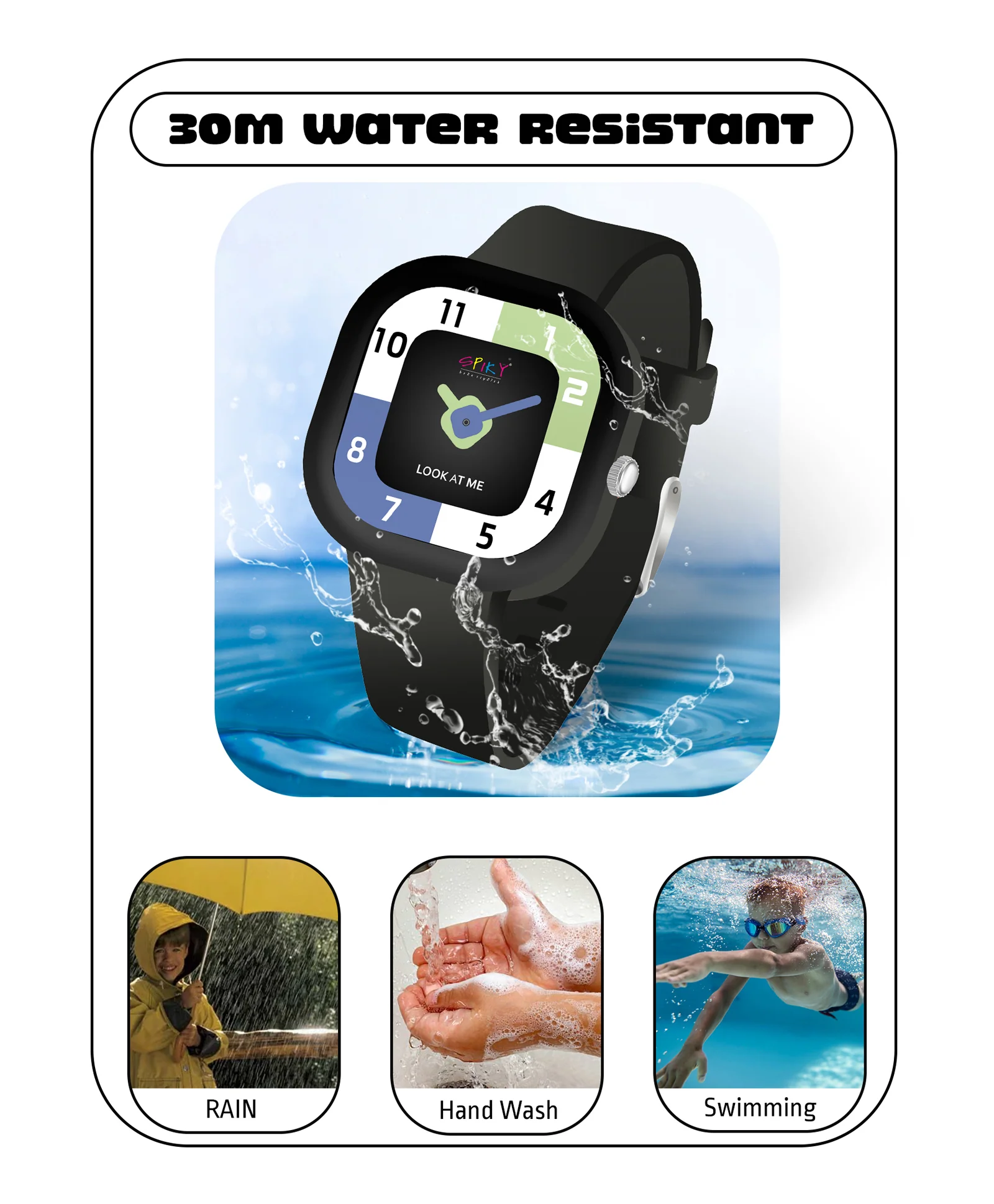 Spiky Eva10 Square Analog Watch for Kids - Image 17