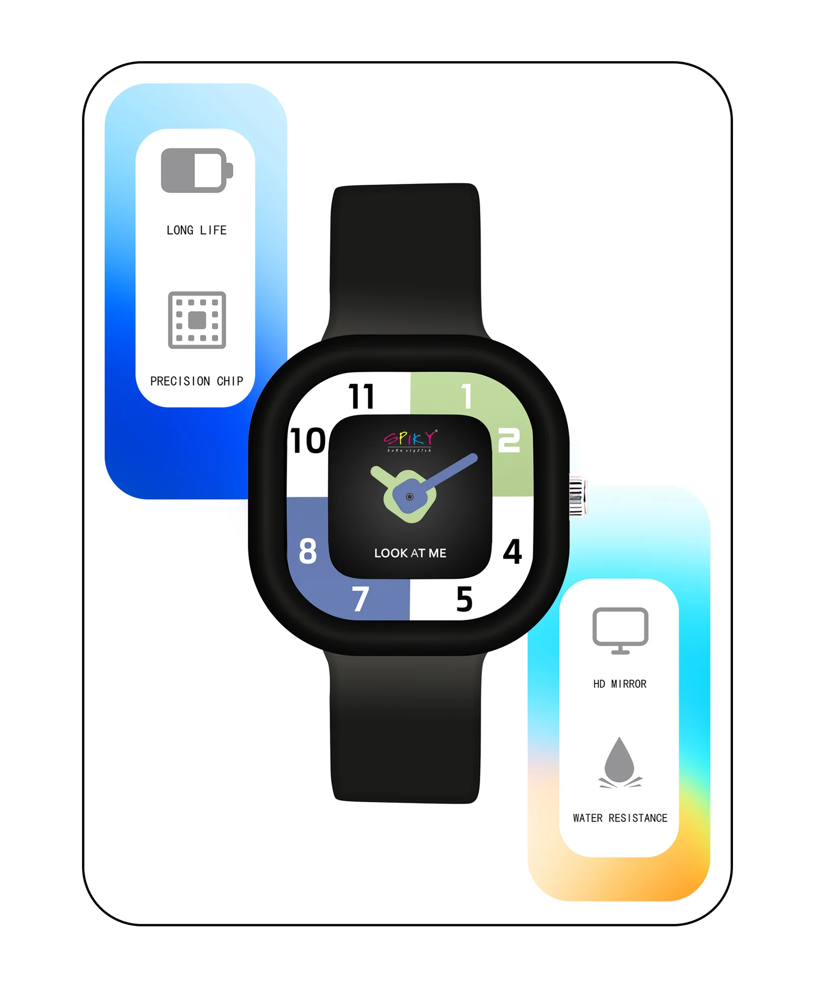 Spiky Eva10 Square Analog Watch for Kids - Image 18