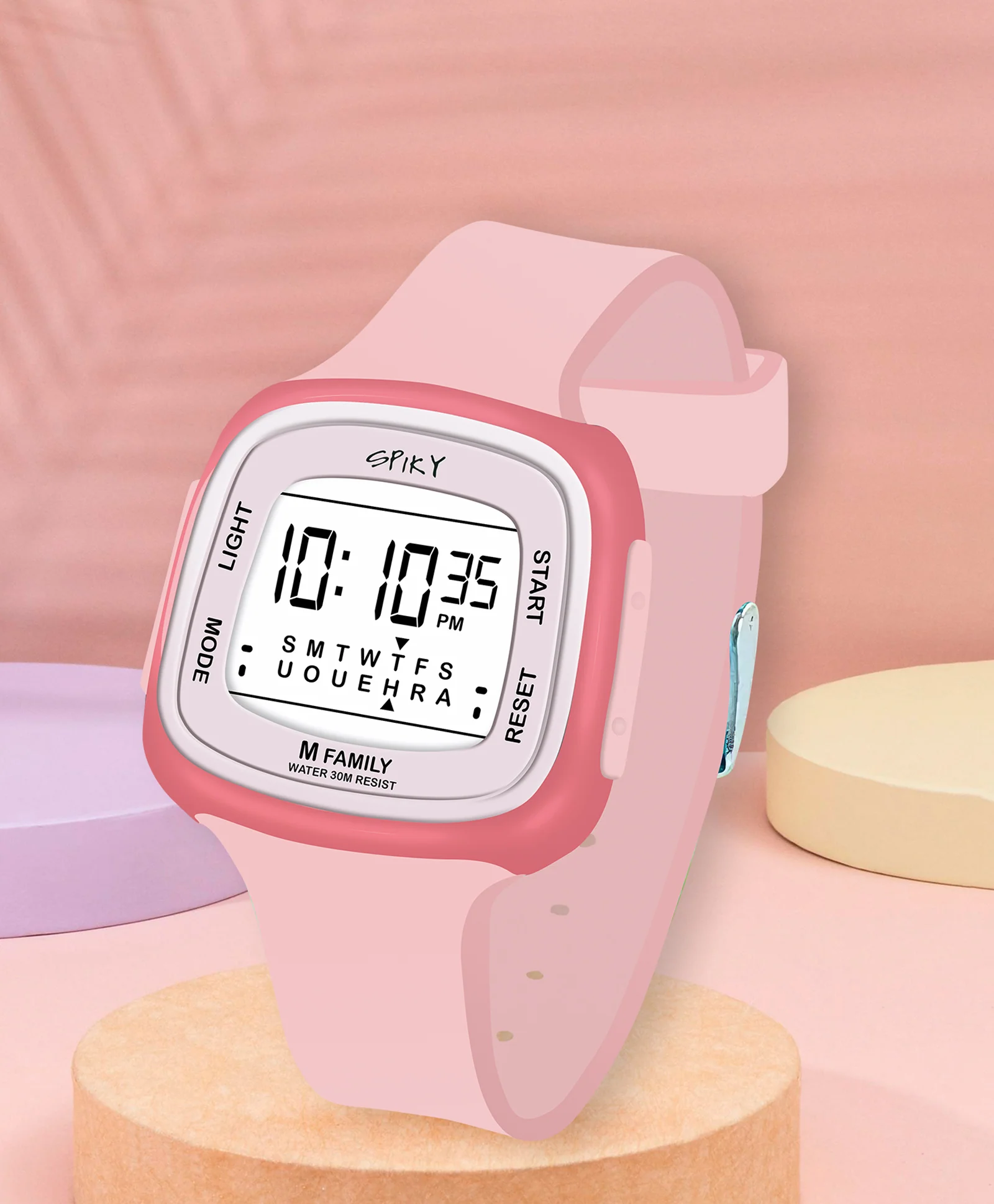 Spiky Eva16 Unique Square Digital Watch for Kids - Image 23