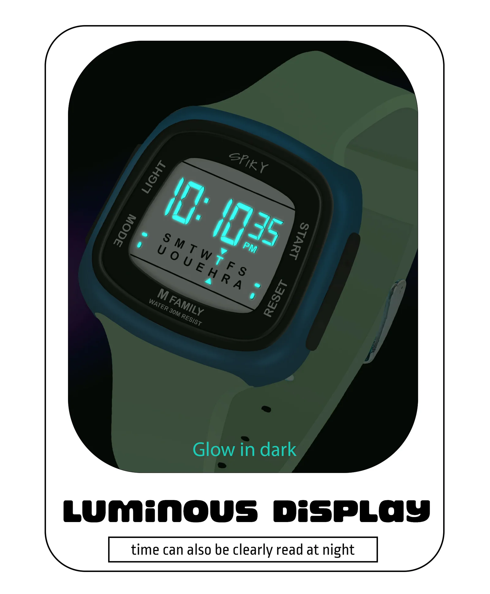 Spiky Eva16 Unique Square Digital Watch for Kids - Image 25