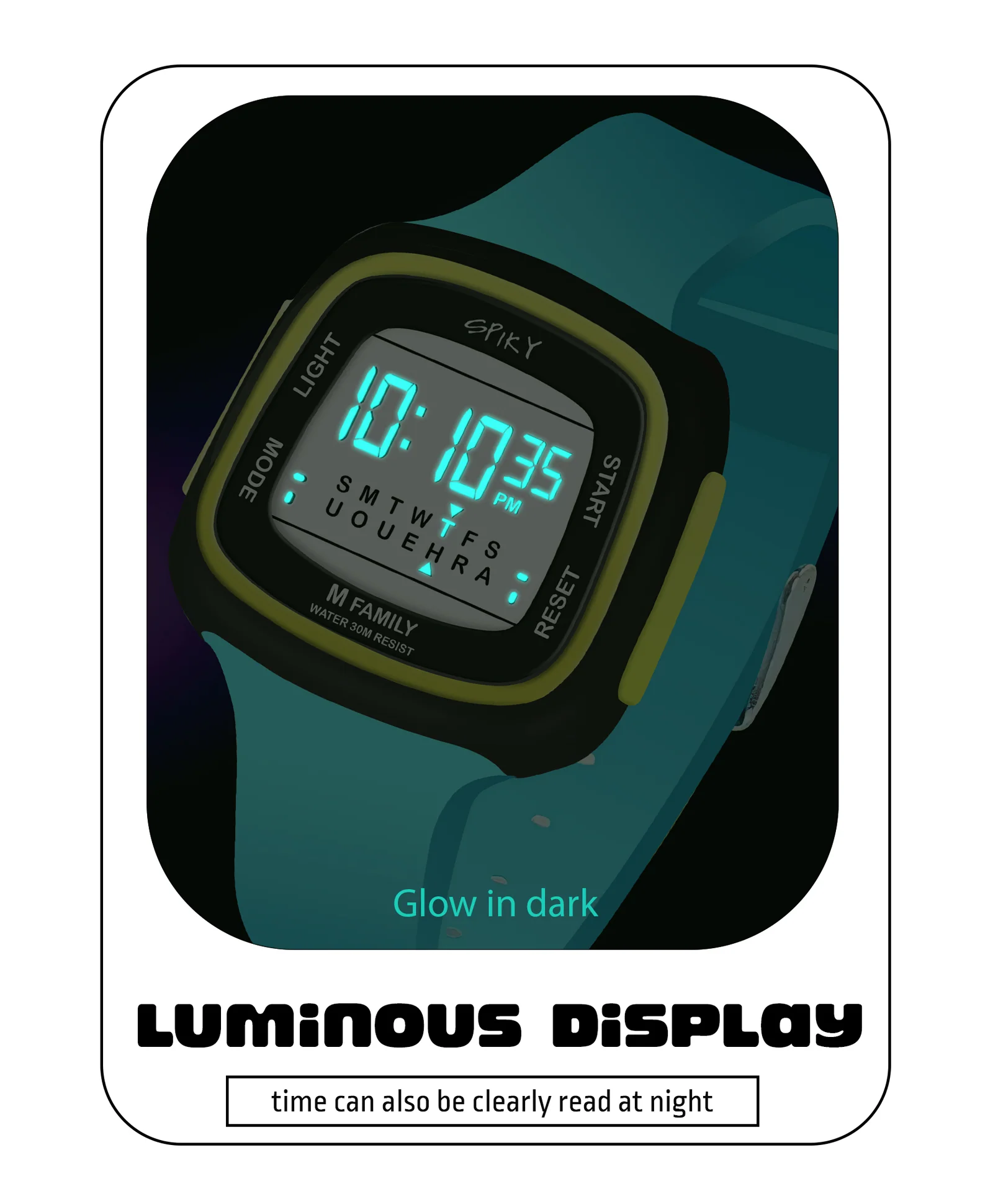 Spiky Eva16 Unique Square Digital Watch for Kids - Image 25