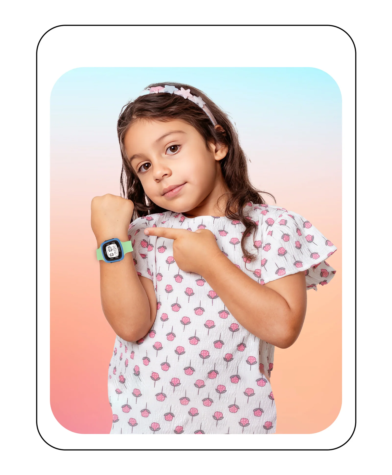 Spiky Eva16 Unique Square Digital Watch for Kids - Image 5
